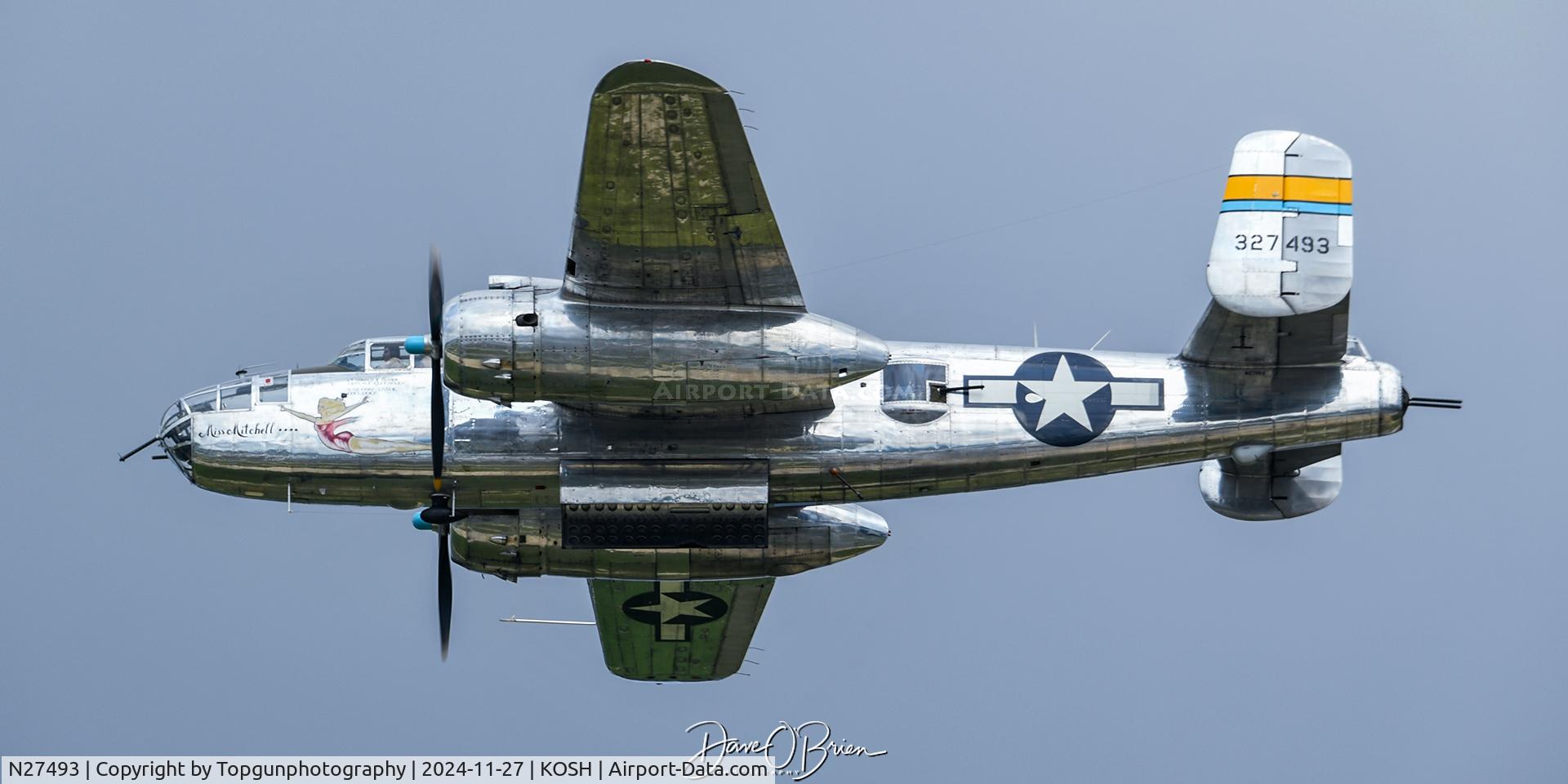 N27493, 1944 North American TB-25K Mitchell C/N 44-29869/108-33144, Miss Mitchell