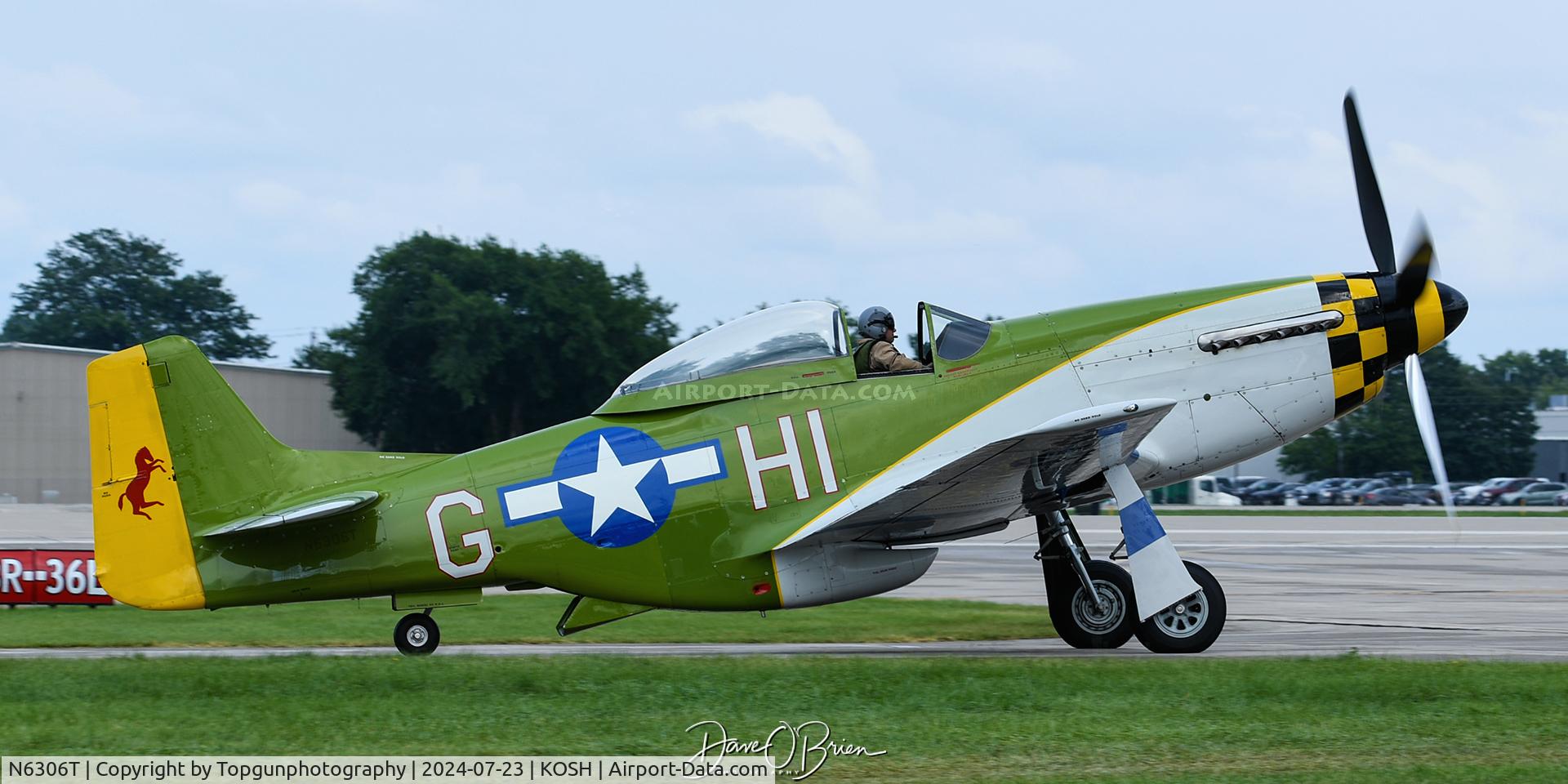 N6306T, 1960 North American/aero Classics P-51D C/N 44-74878, OSHKOSH 24