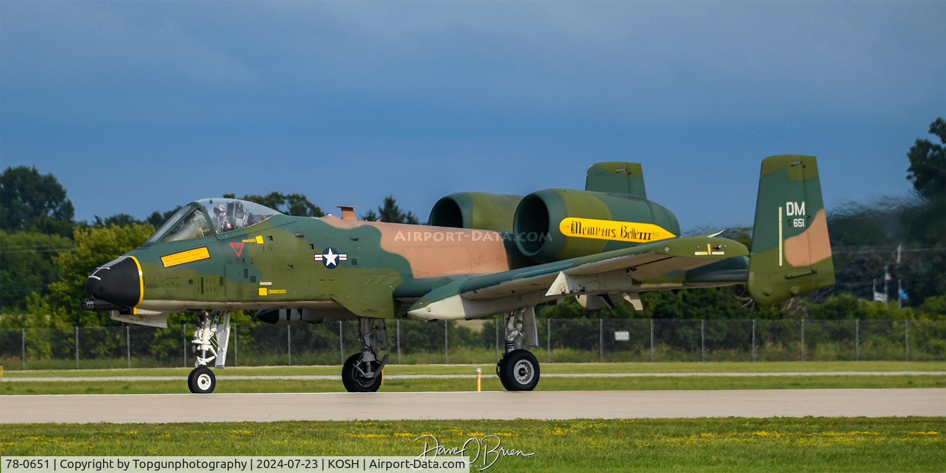 78-0651, 1978 Fairchild Republic A-10C Thunderbolt II C/N A10-0271, Pilot: Maj Lindsay 