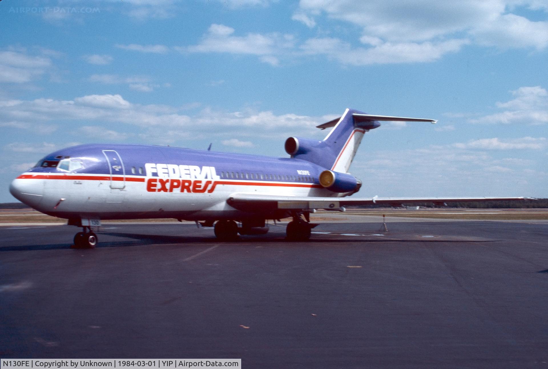 N130FE, 1967 Boeing 727-25C C/N 19721, YIP 3.1984