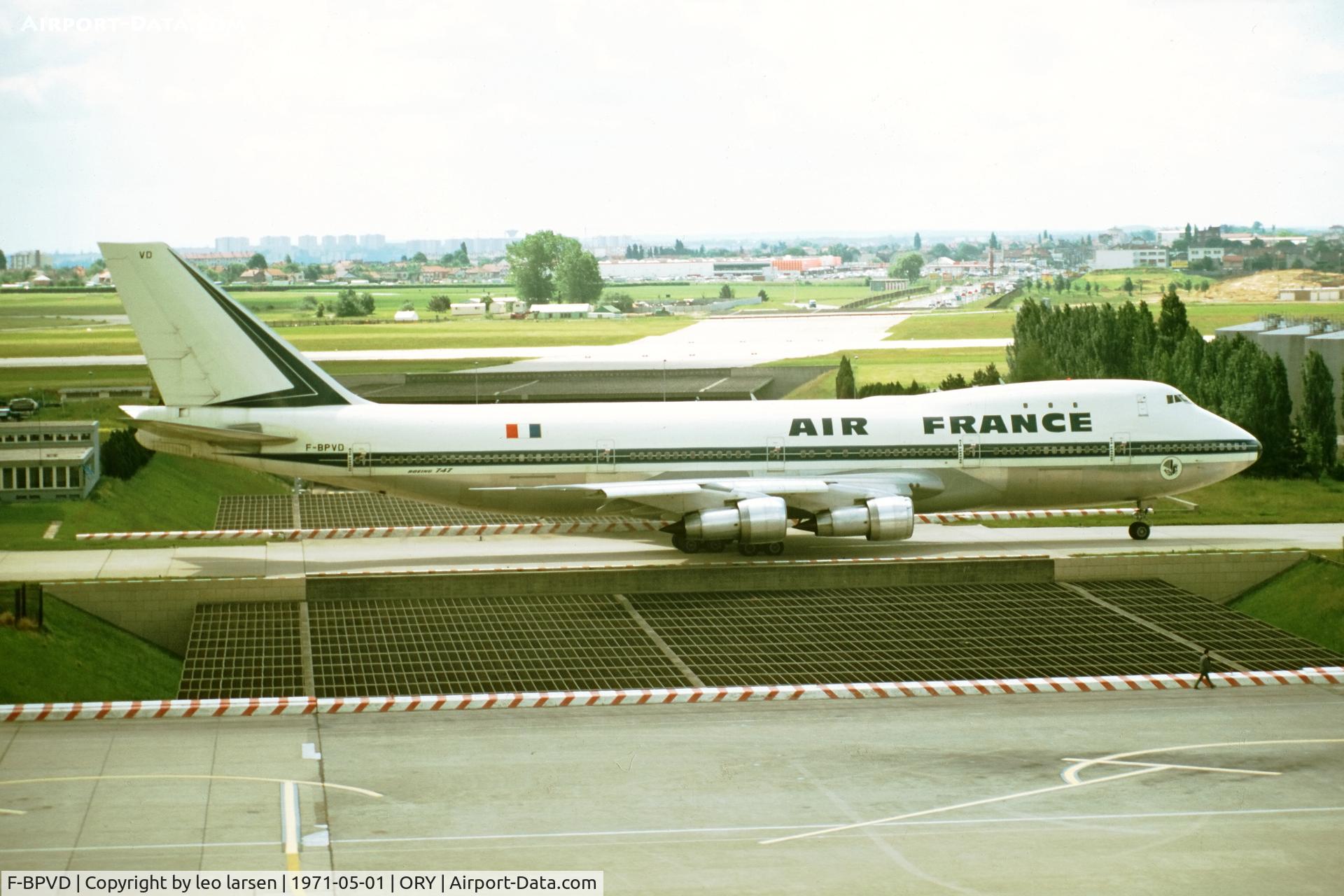 F-BPVD, 1970 Boeing 747-128 C/N 19752, Paris Olly 5.1971