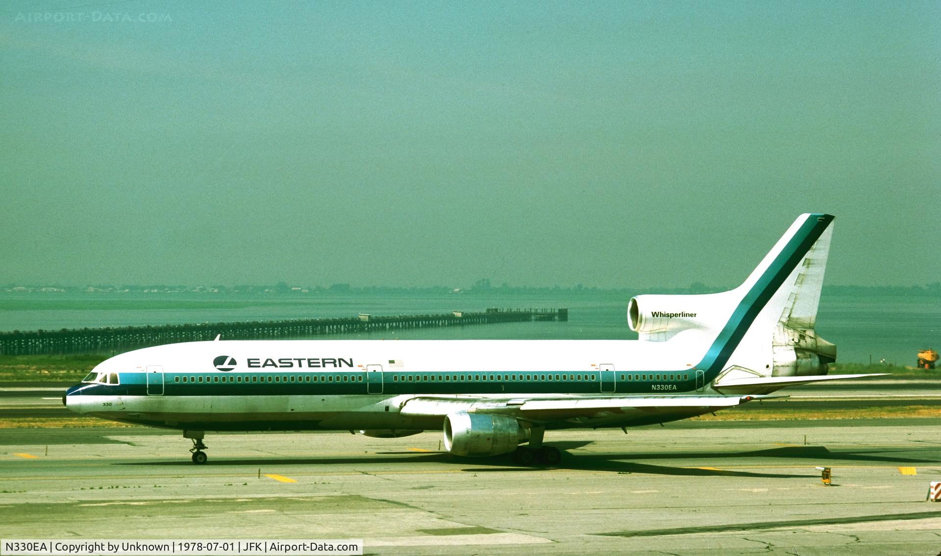 N330EA, 1974 Lockheed L-1011-385-1 TriStar 1 C/N 193A-1087, JFK 7.1978