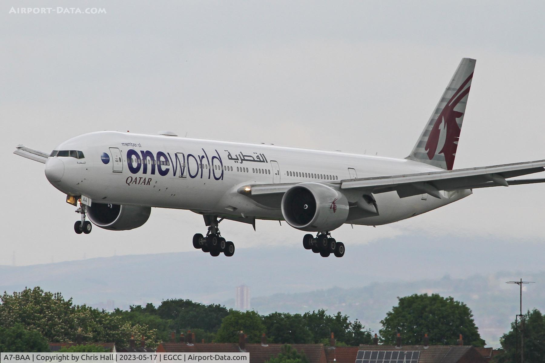 A7-BAA, 2007 Boeing 777-3DZ/ER C/N 36009, Manchester