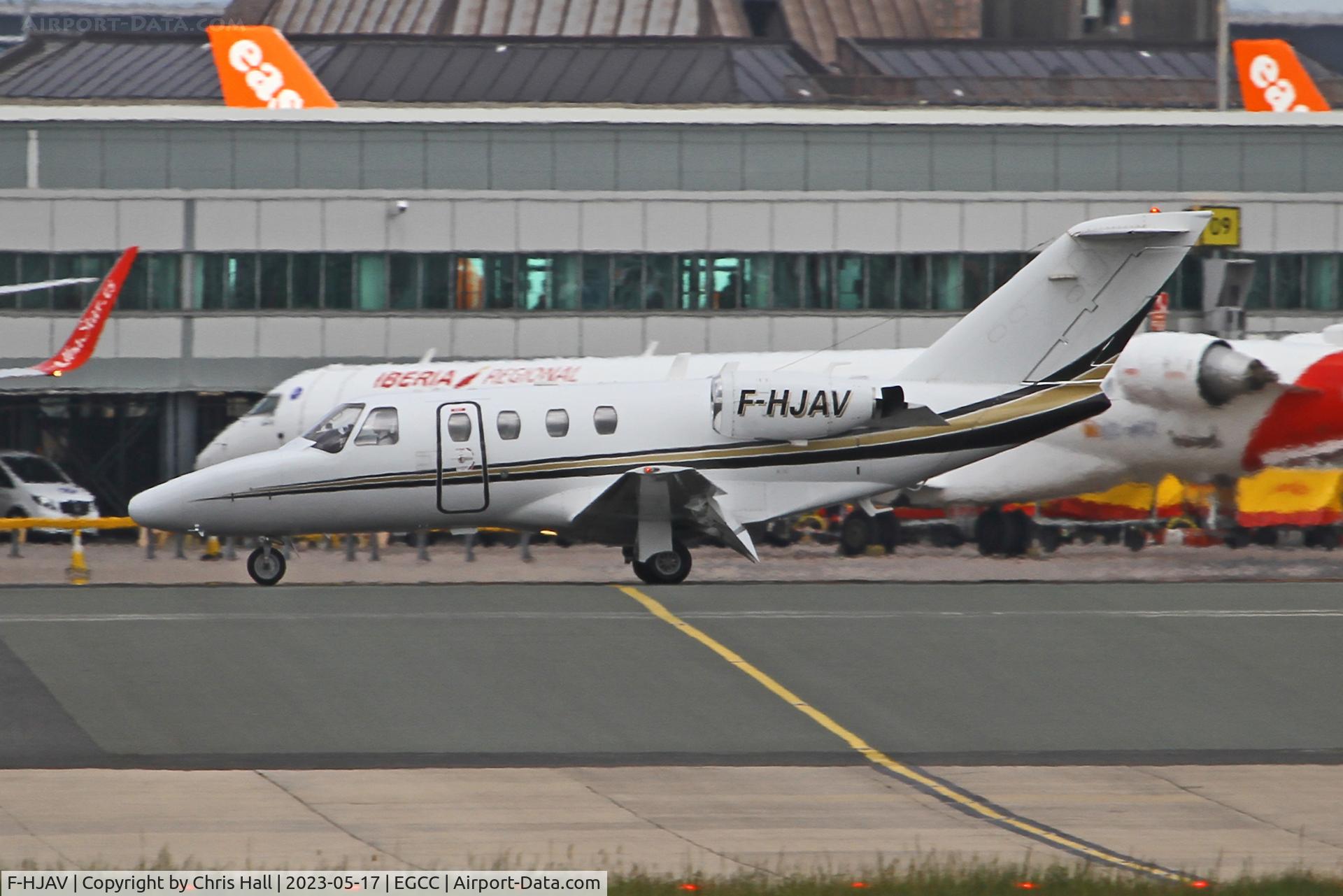 F-HJAV, 2001 Cessna 525 CitationJet CJ1 C/N 525-0473, Manchester