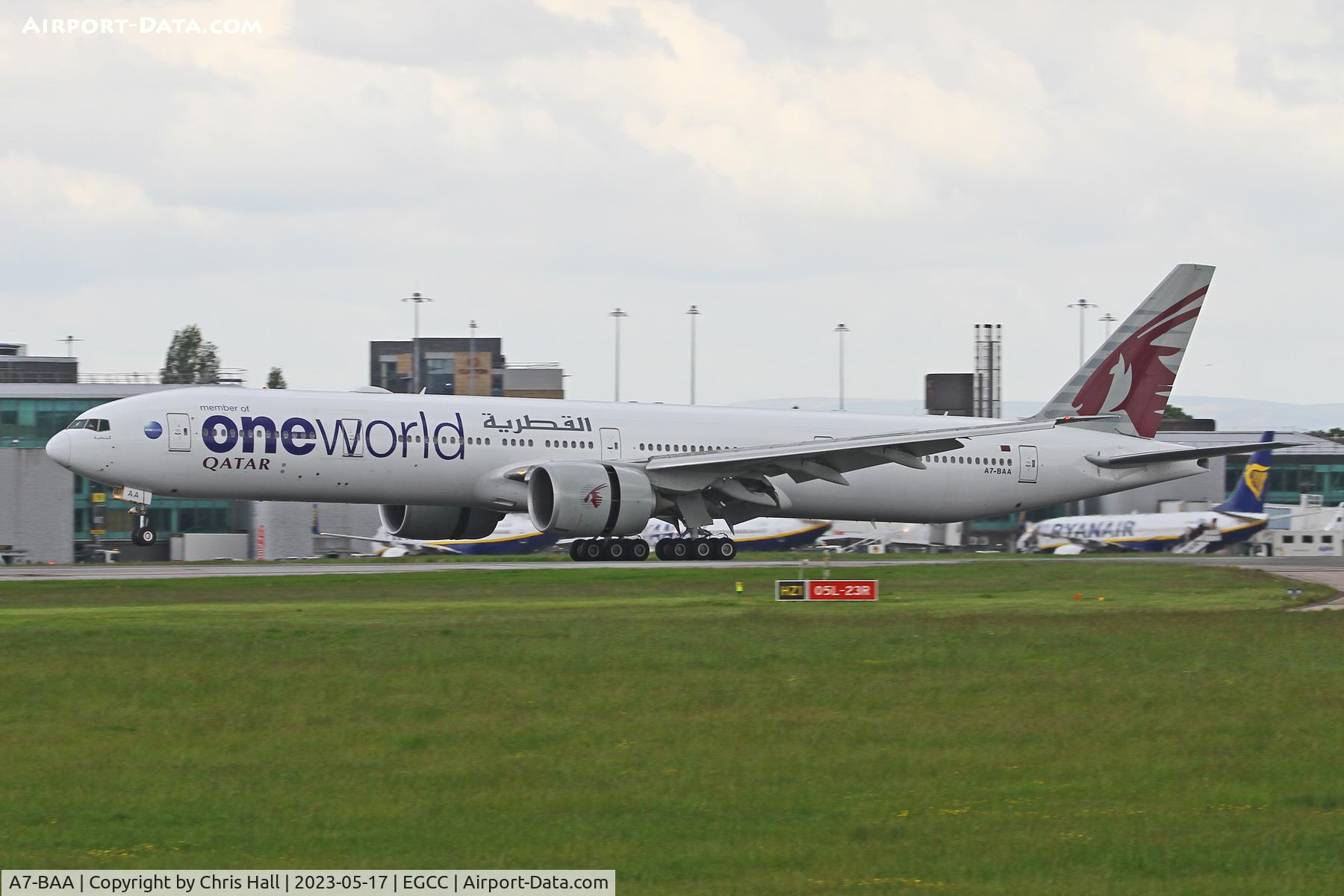 A7-BAA, 2007 Boeing 777-3DZ/ER C/N 36009, Manchester