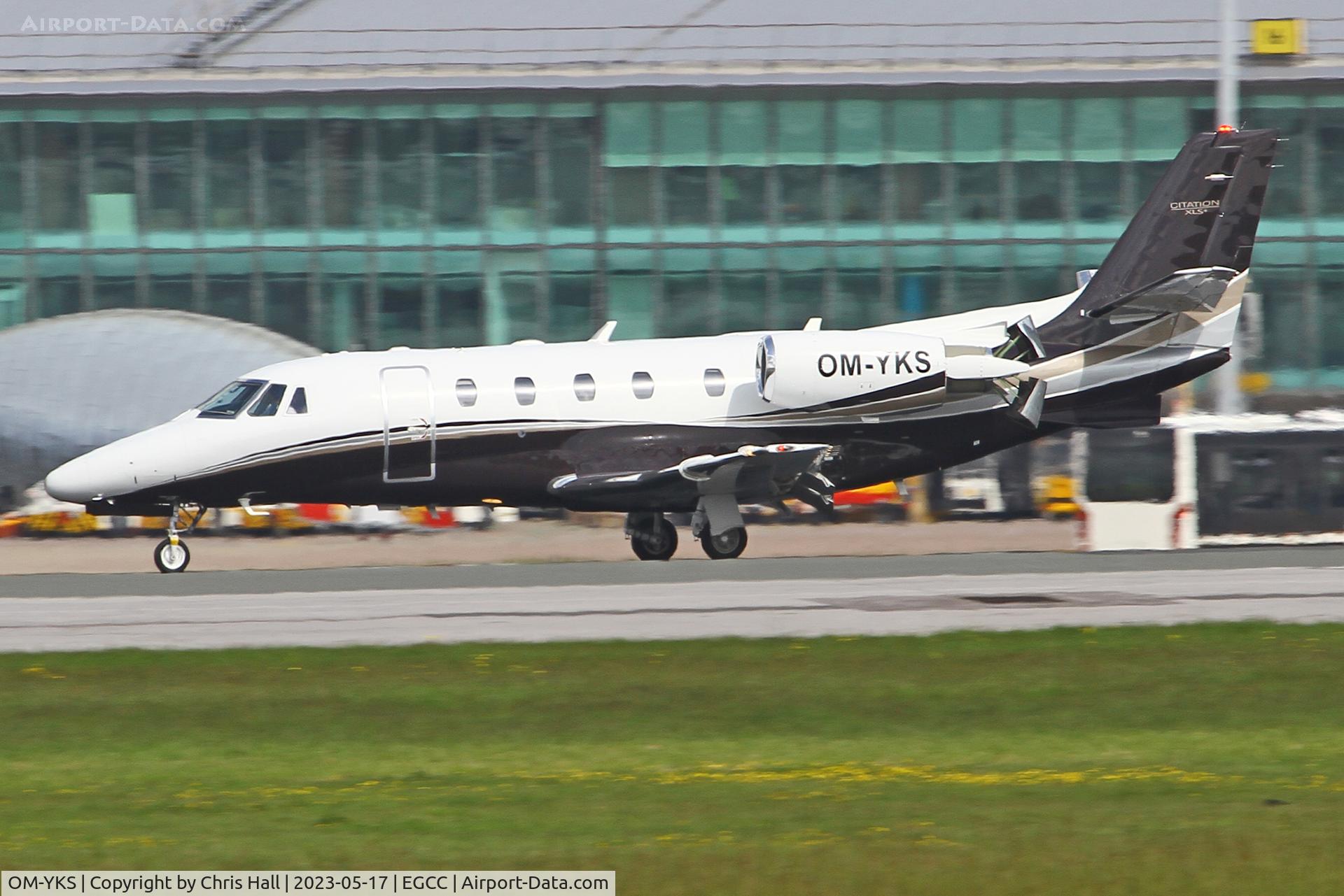 OM-YKS, 2009 Cessna 560 Citation XLS+ C/N 560-6017, Manchester