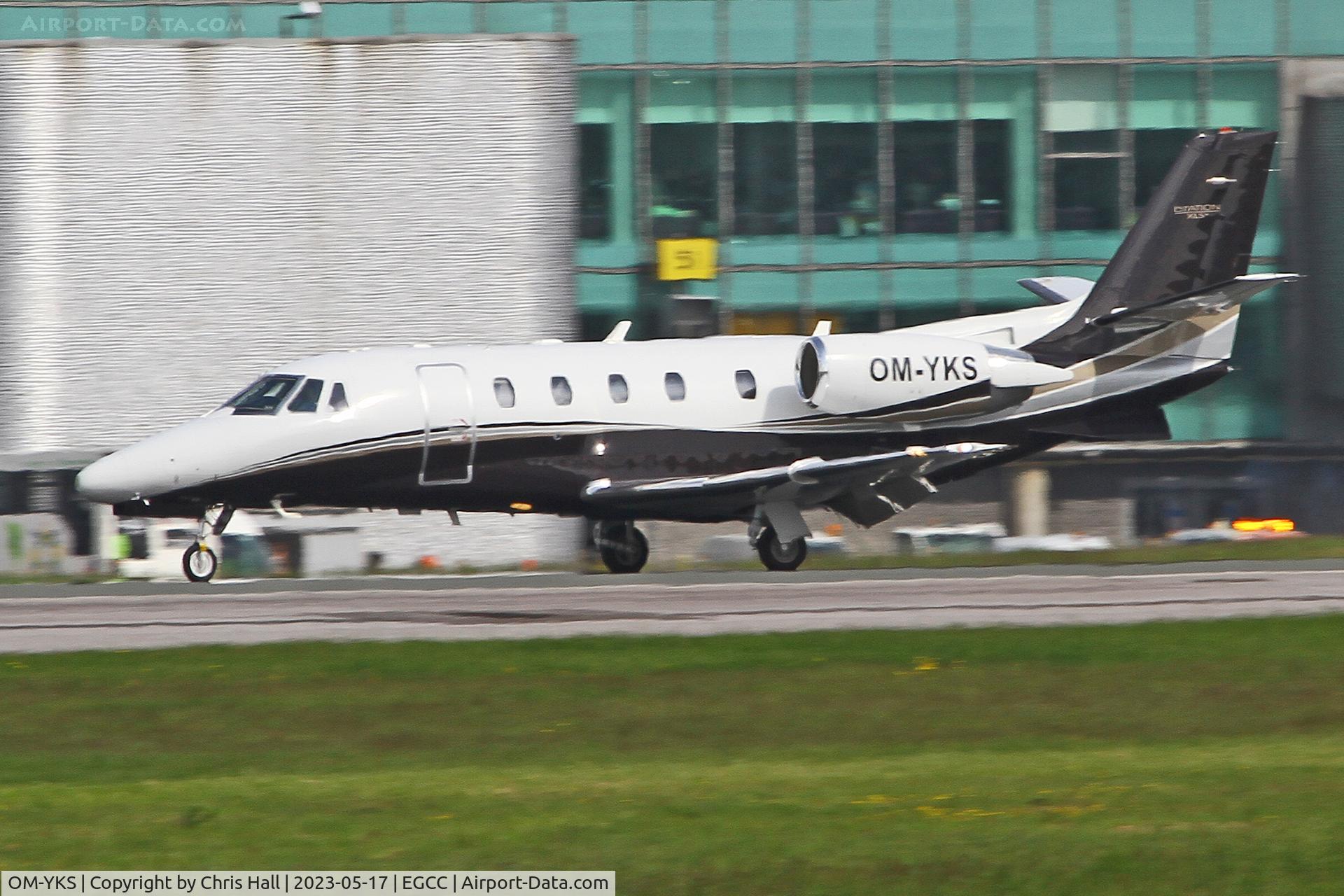 OM-YKS, 2009 Cessna 560 Citation XLS+ C/N 560-6017, Manchester