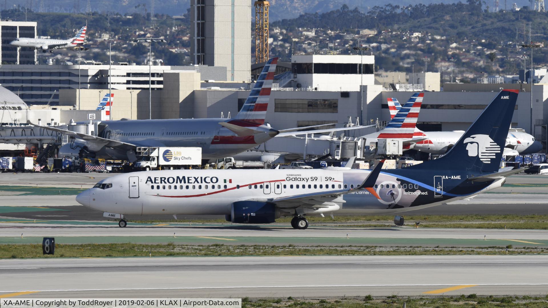 XA-AME, 2013 Boeing 737-852 C/N 36708, Arriving at LAX on 25L