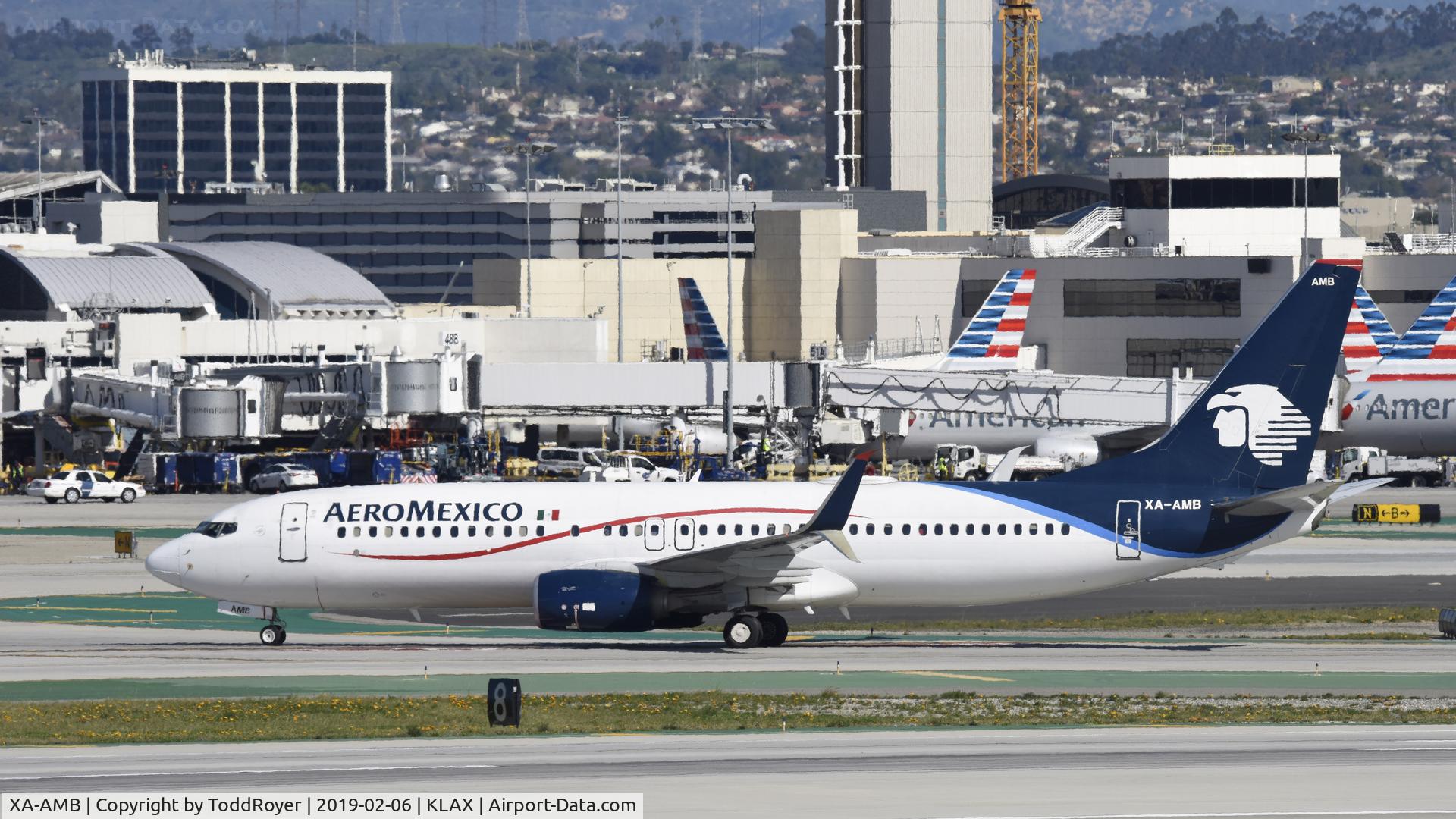 XA-AMB, 2013 Boeing 737-852 C/N 36703, Arrived at LAX on 25L