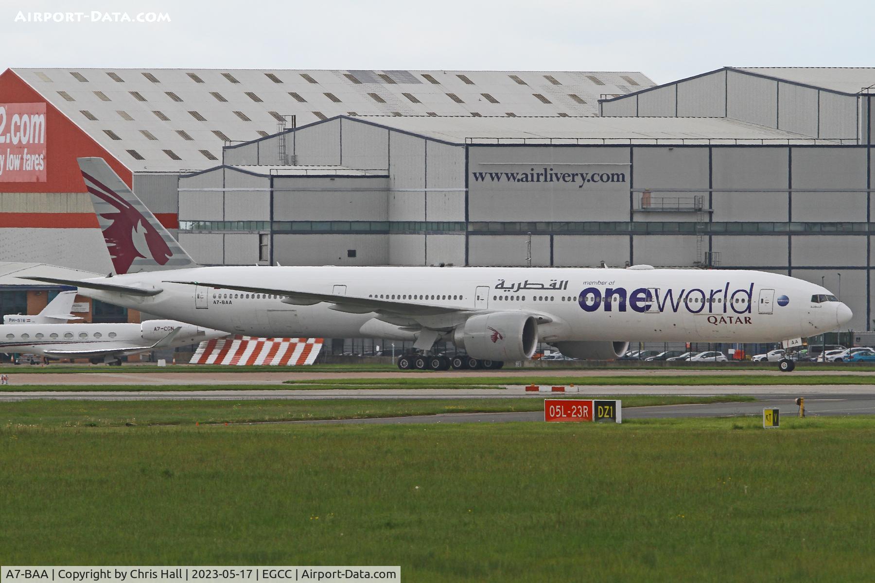 A7-BAA, 2007 Boeing 777-3DZ/ER C/N 36009, Manchester