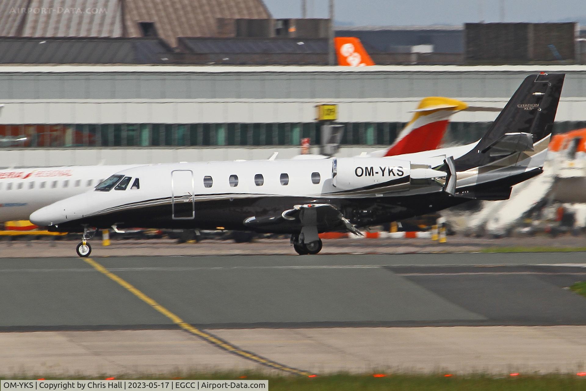 OM-YKS, 2009 Cessna 560 Citation XLS+ C/N 560-6017, Manchester