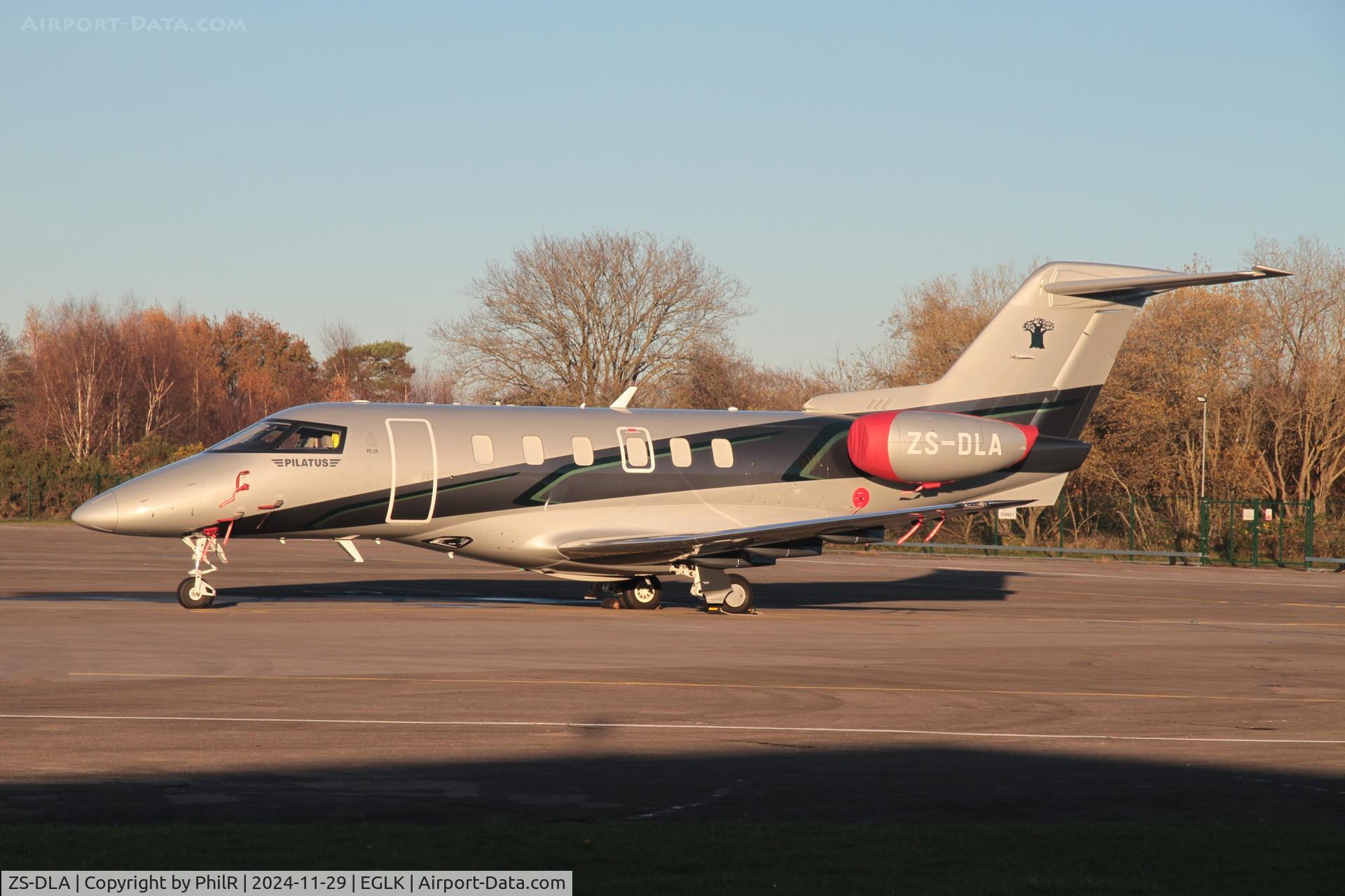ZS-DLA, 2023 Pilatus PC-24 C/N 328, ZS-DLA 2023 Pilatus PC-24 Blackbushe 29.11.24