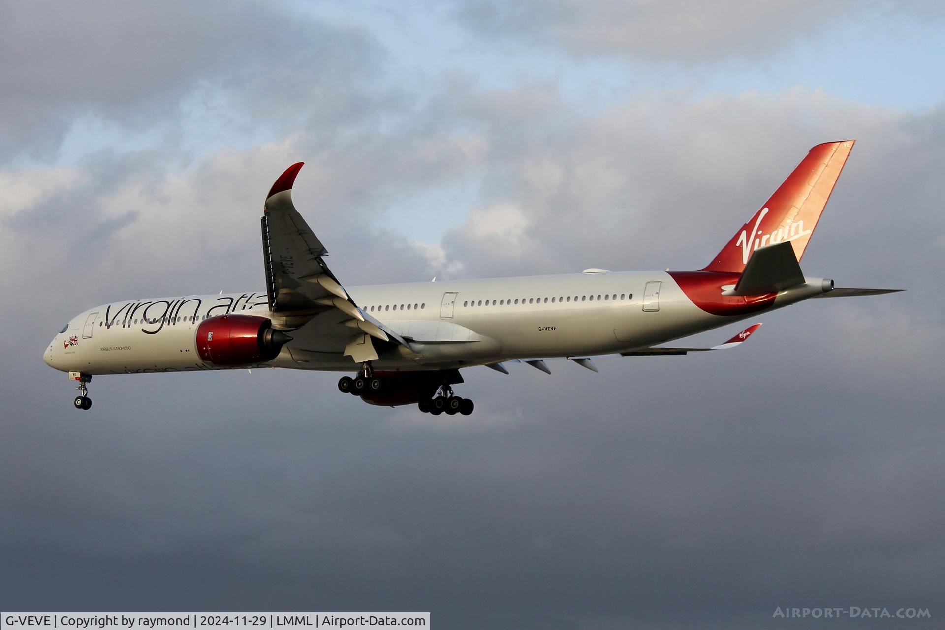 G-VEVE, 2021 Airbus A350-1041 C/N 492, Airbus A350-1041 G-VEVE Virgin Atlantic Airlines.