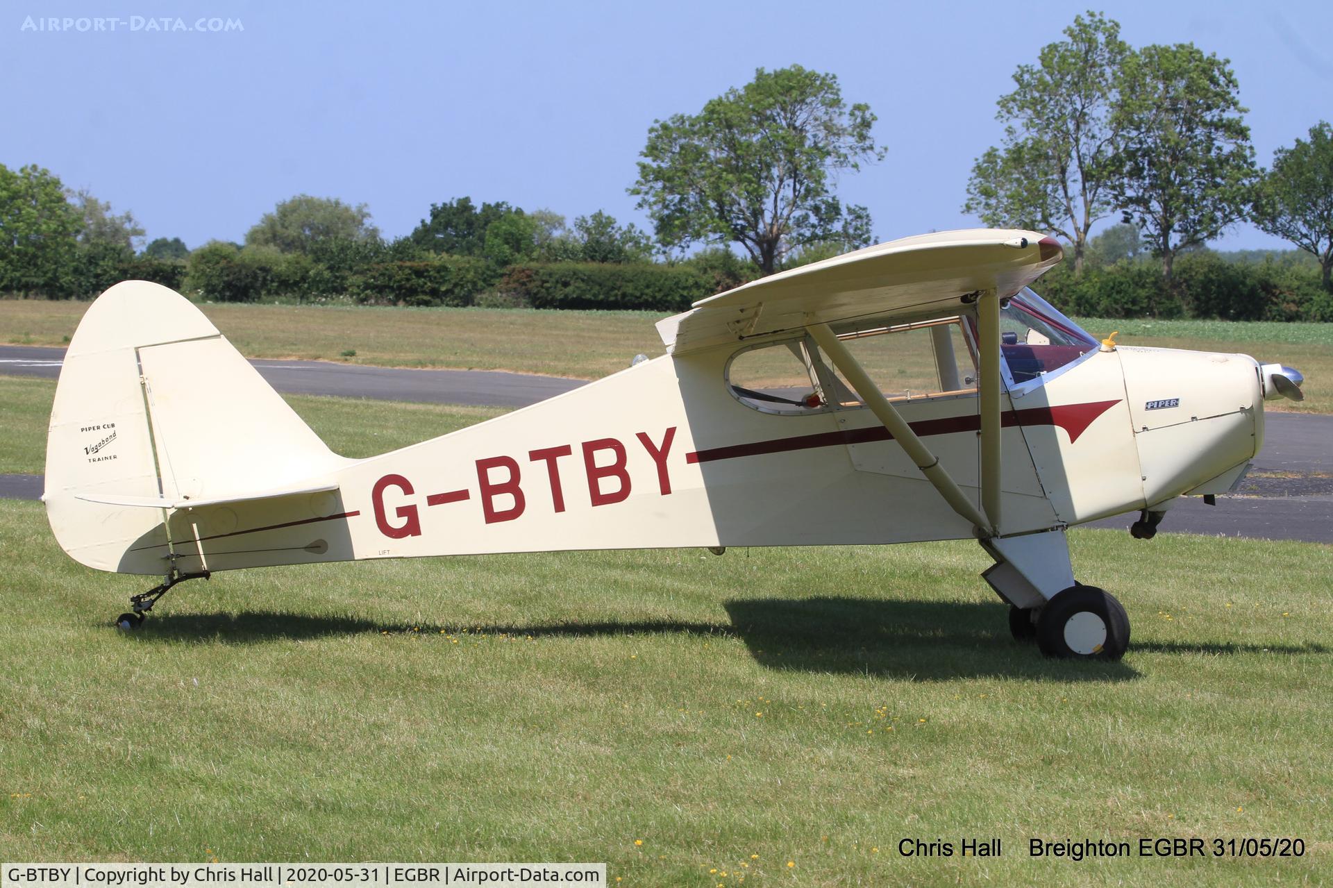G-BTBY, 1948 Piper PA-17 Vagabond C/N 17-195, Breighton