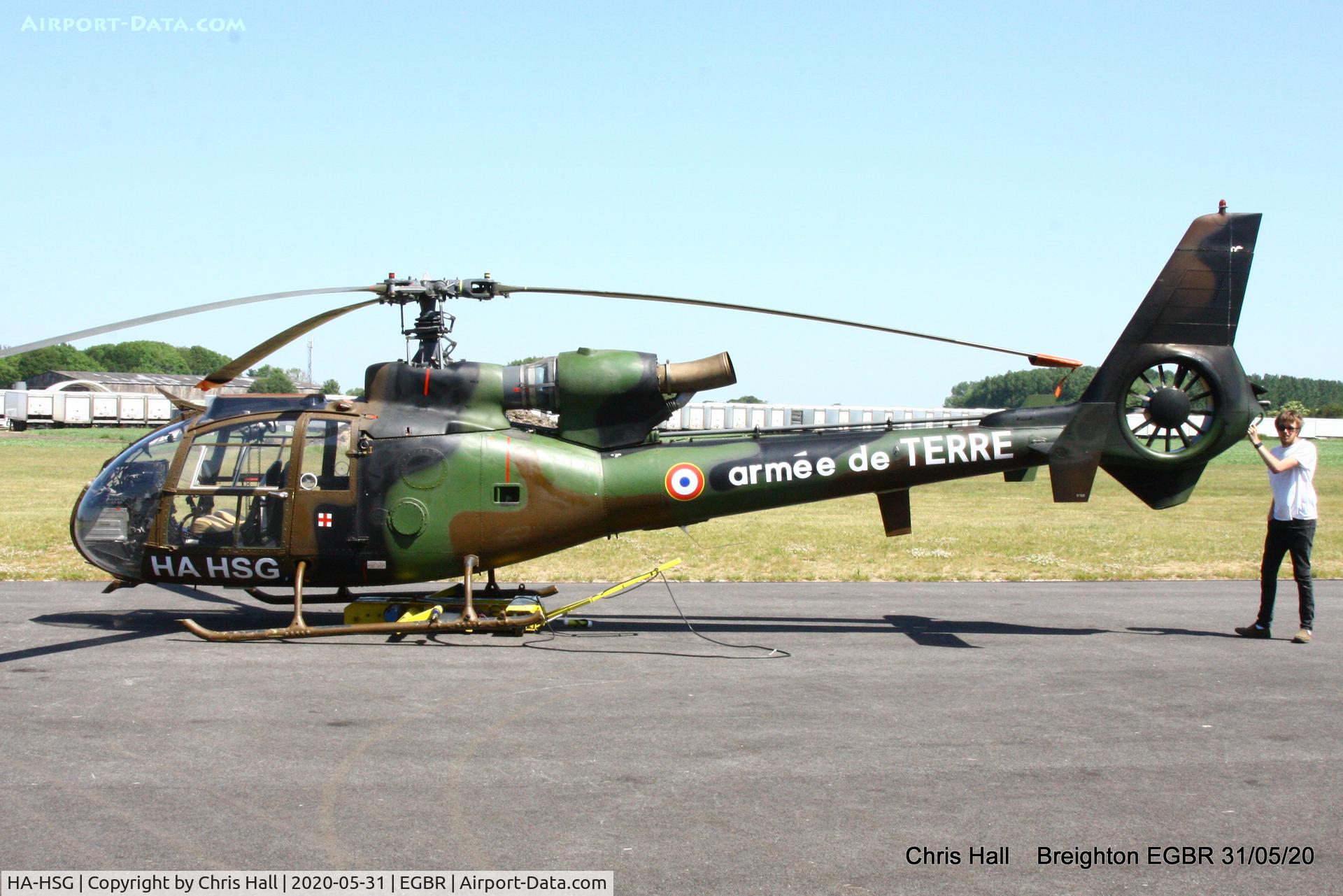 HA-HSG, Aérospatiale SA-342M Gazelle C/N 1615, Breighton
