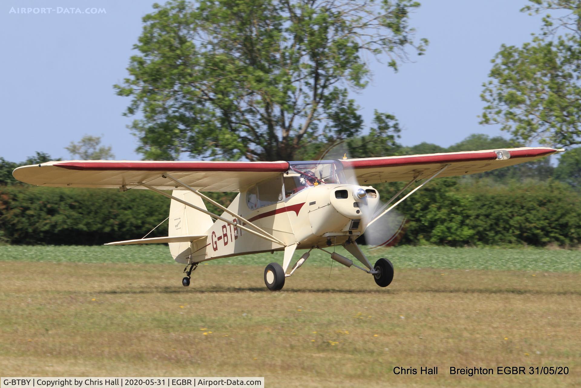 G-BTBY, 1948 Piper PA-17 Vagabond C/N 17-195, Breighton
