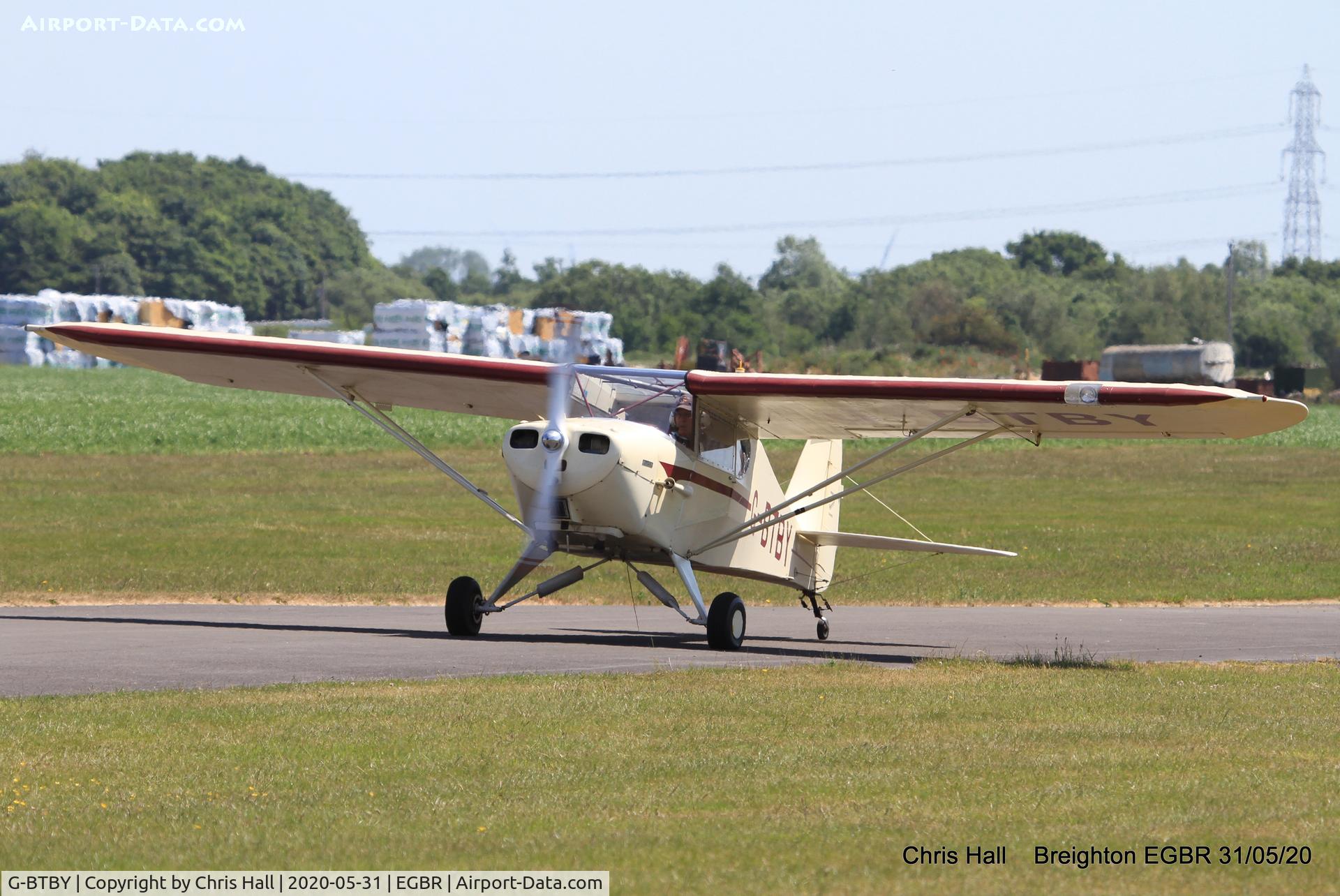 G-BTBY, 1948 Piper PA-17 Vagabond C/N 17-195, Breighton