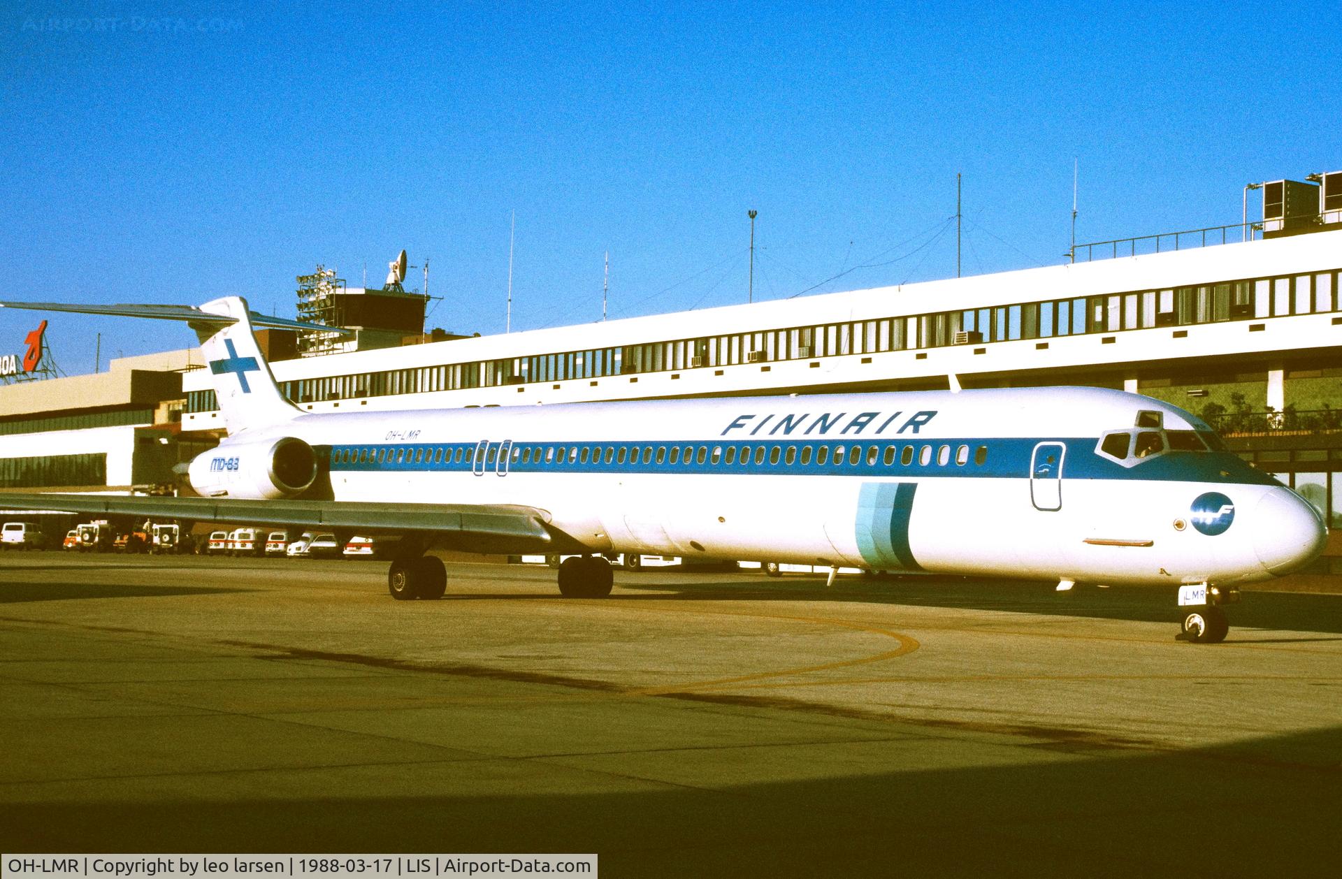 OH-LMR, 1985 McDonnell Douglas MD-83 (DC-9-83) C/N 49284, Lisboa 17.3.1988
