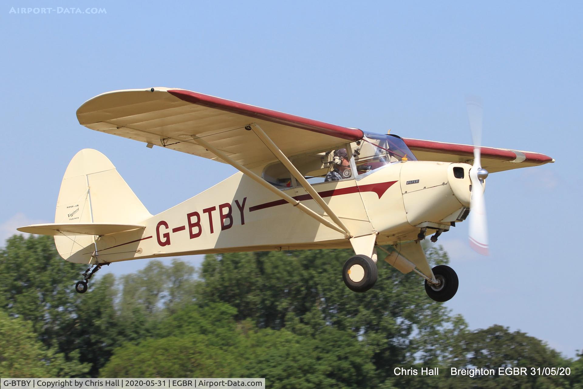 G-BTBY, 1948 Piper PA-17 Vagabond C/N 17-195, Breighton