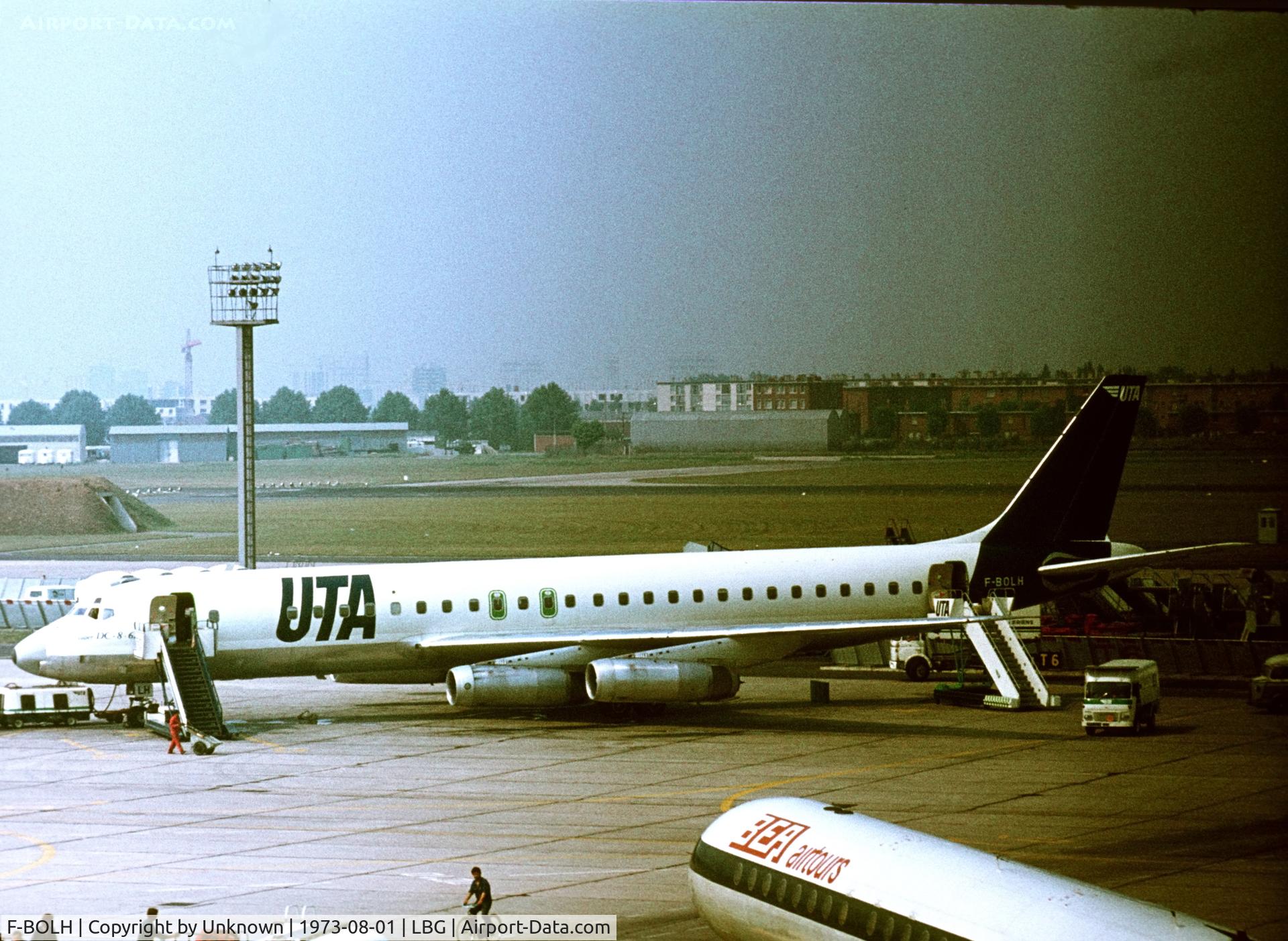 F-BOLH, 1969 Douglas DC-8-62 C/N 46028, LBG 8.1973