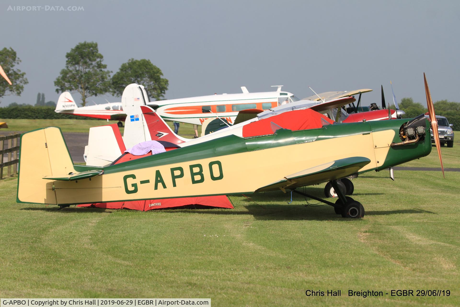 G-APBO, 1960 Druine D-5 Turbi C/N PFA 229, Breighton