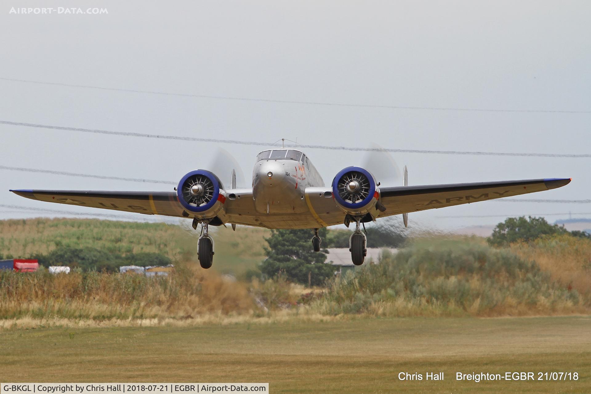 G-BKGL, 1952 Beech Expeditor 3TM C/N CA-164 (A-764), Breighton