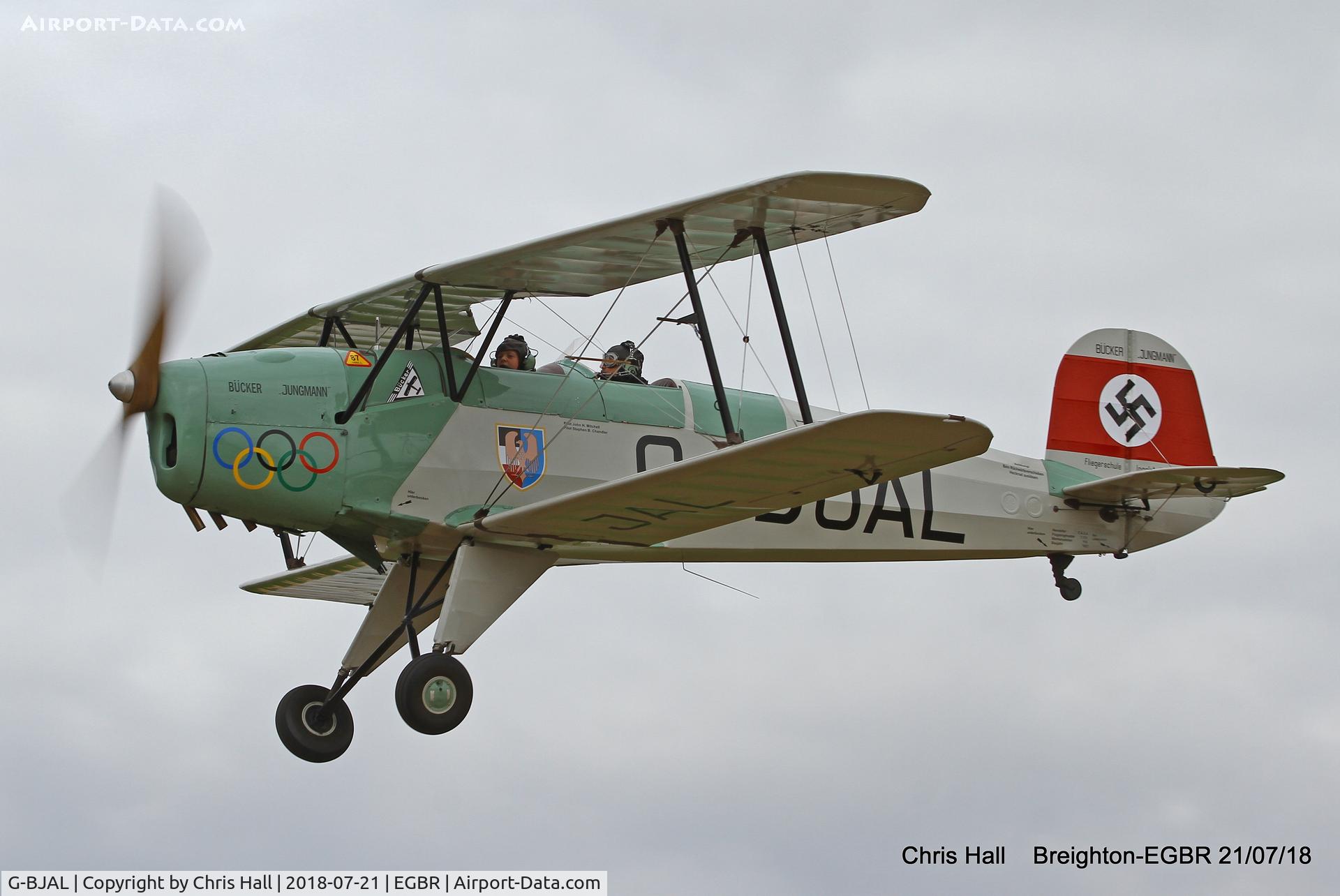G-BJAL, 1957 Bucker 1-131E Jungmann C/N 1028, Breighton