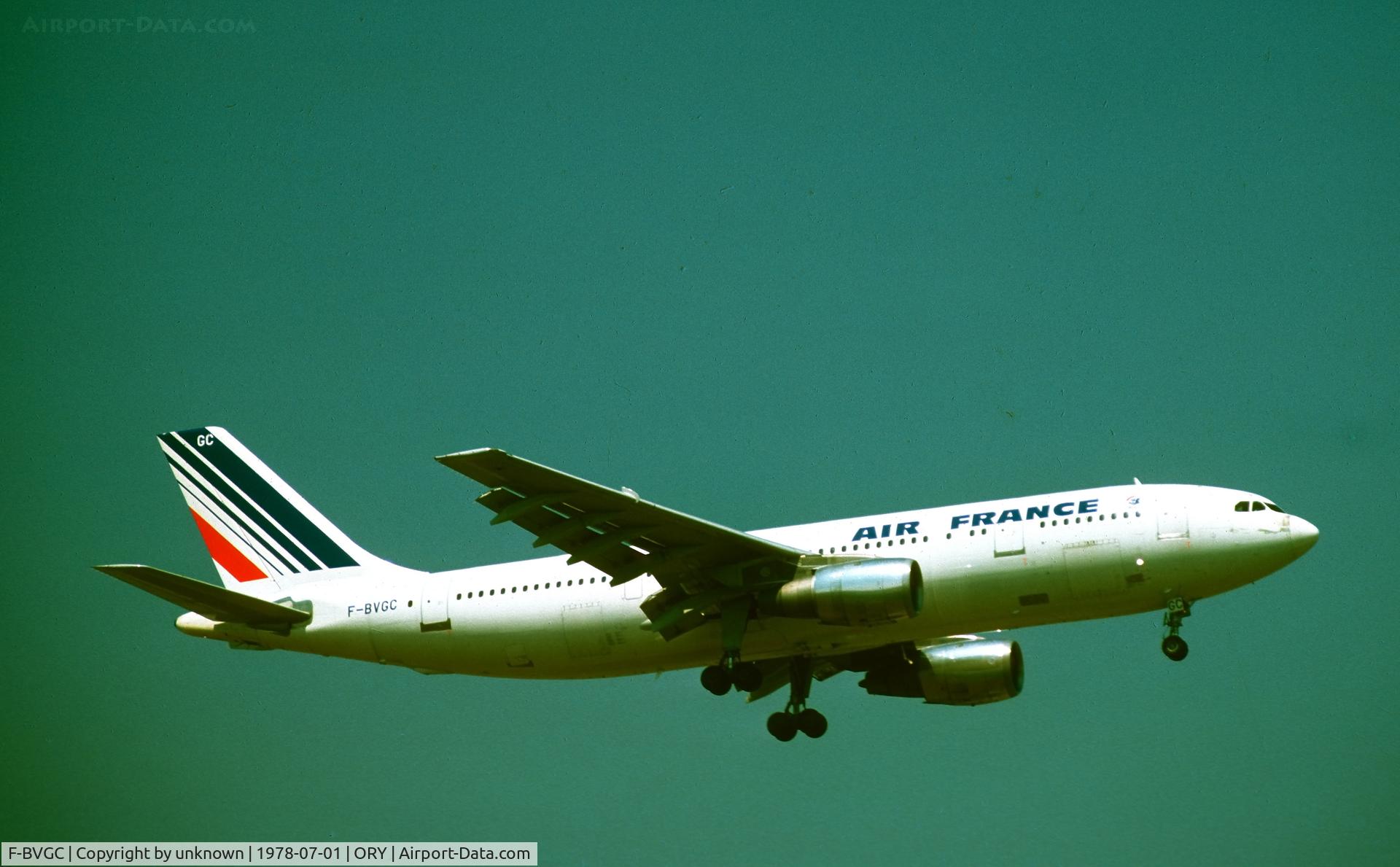 F-BVGC, 1974 Airbus A300B2-1C C/N 7, ORY7.1978