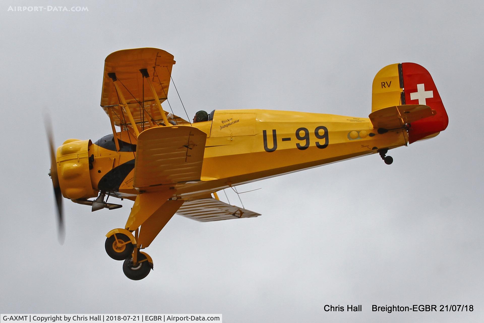 G-AXMT, 1938 Bucker Bu-133C Jungmeister C/N 46, Breighton