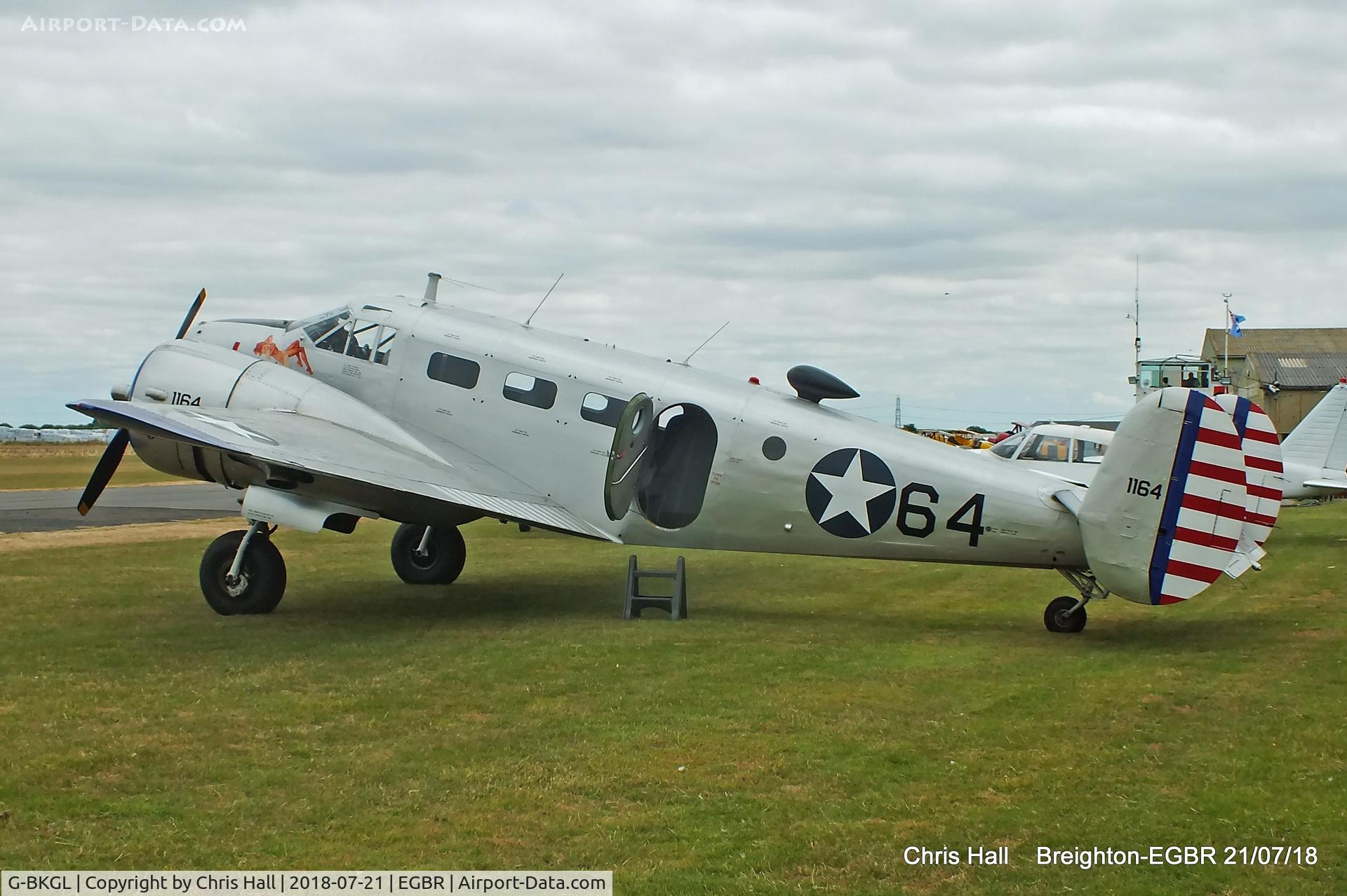 G-BKGL, 1952 Beech Expeditor 3TM C/N CA-164 (A-764), Breighton