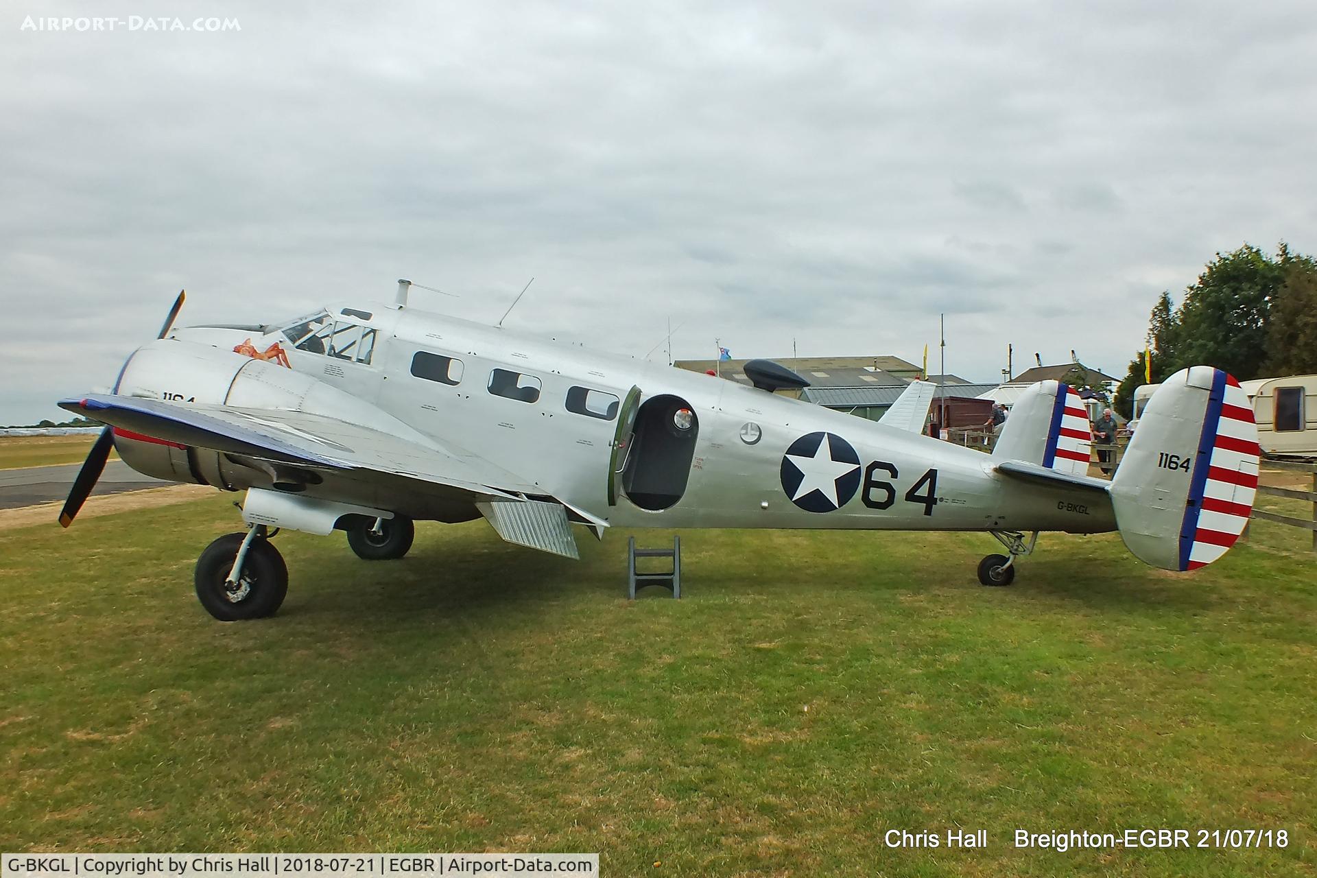 G-BKGL, 1952 Beech Expeditor 3TM C/N CA-164 (A-764), Breighton