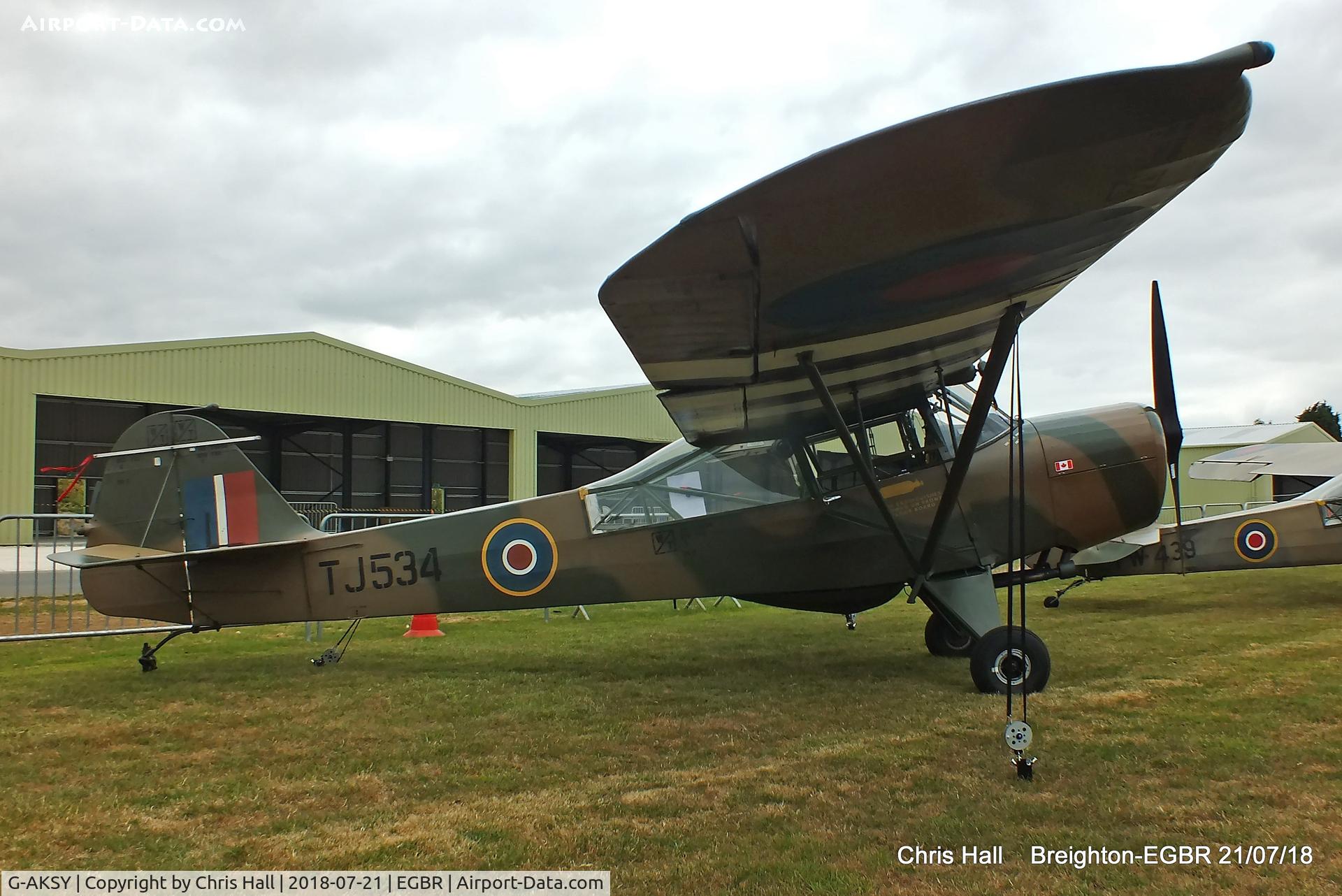 G-AKSY, 1944 Taylorcraft J Auster 5 C/N 1567, Breighton
