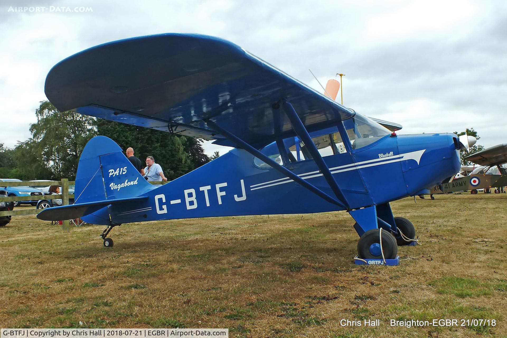 G-BTFJ, 1948 Piper PA-15 Vagabond Vagabond C/N 15-159, Breighton