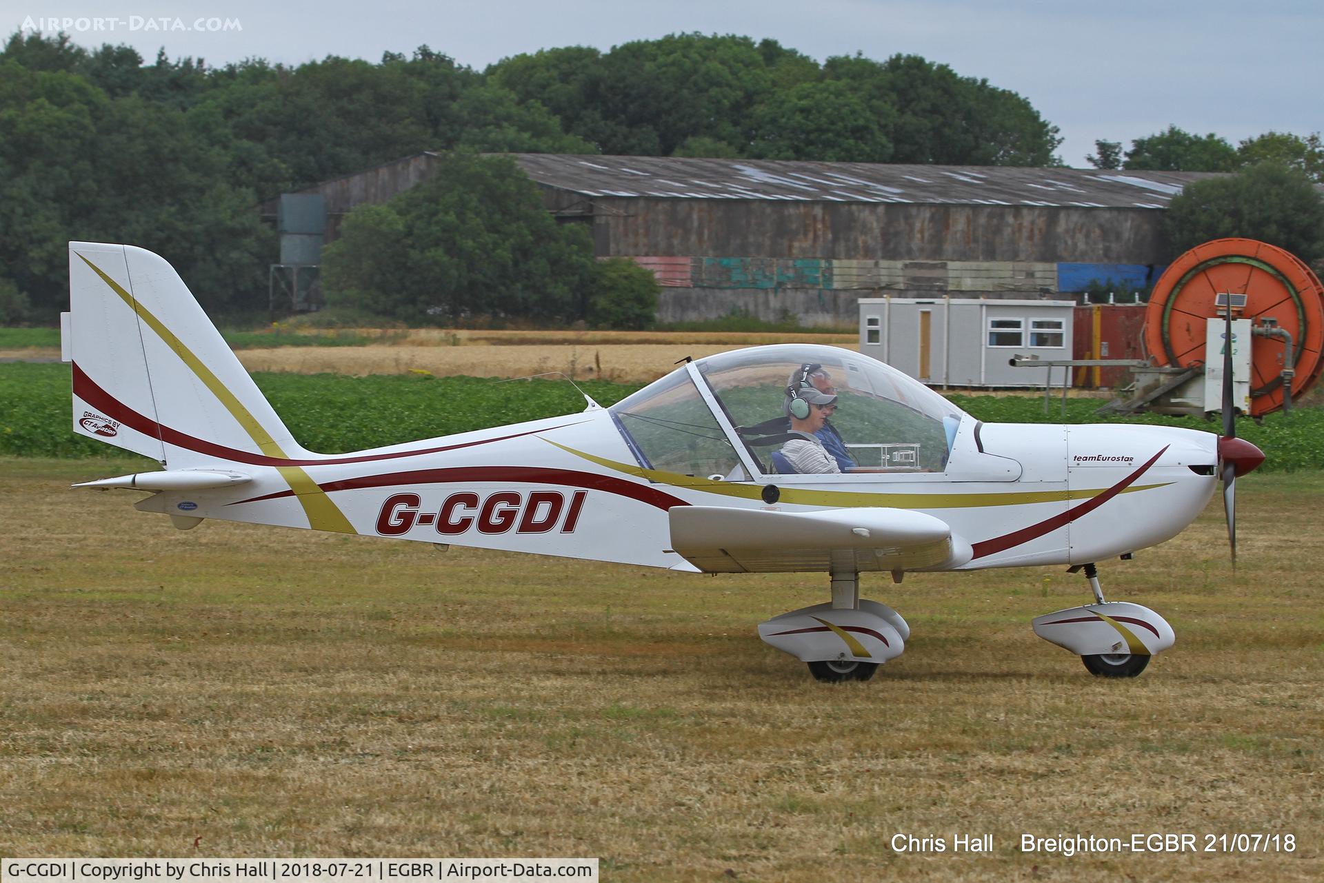 G-CGDI, 2009 Aerotechnik EV-97A Eurostar C/N PFA 315A-14606, Breighton