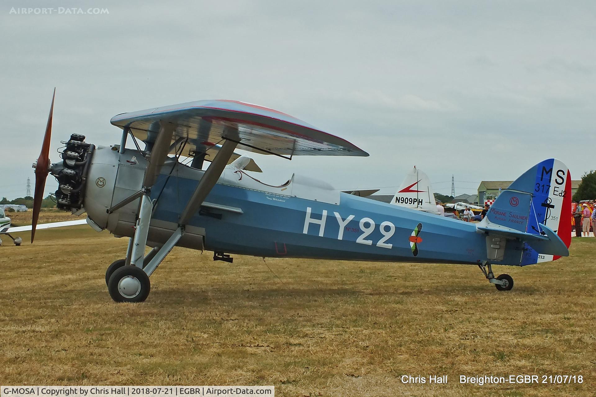 G-MOSA, 1952 Morane-Saulnier MS.317 C/N 351, Breighton