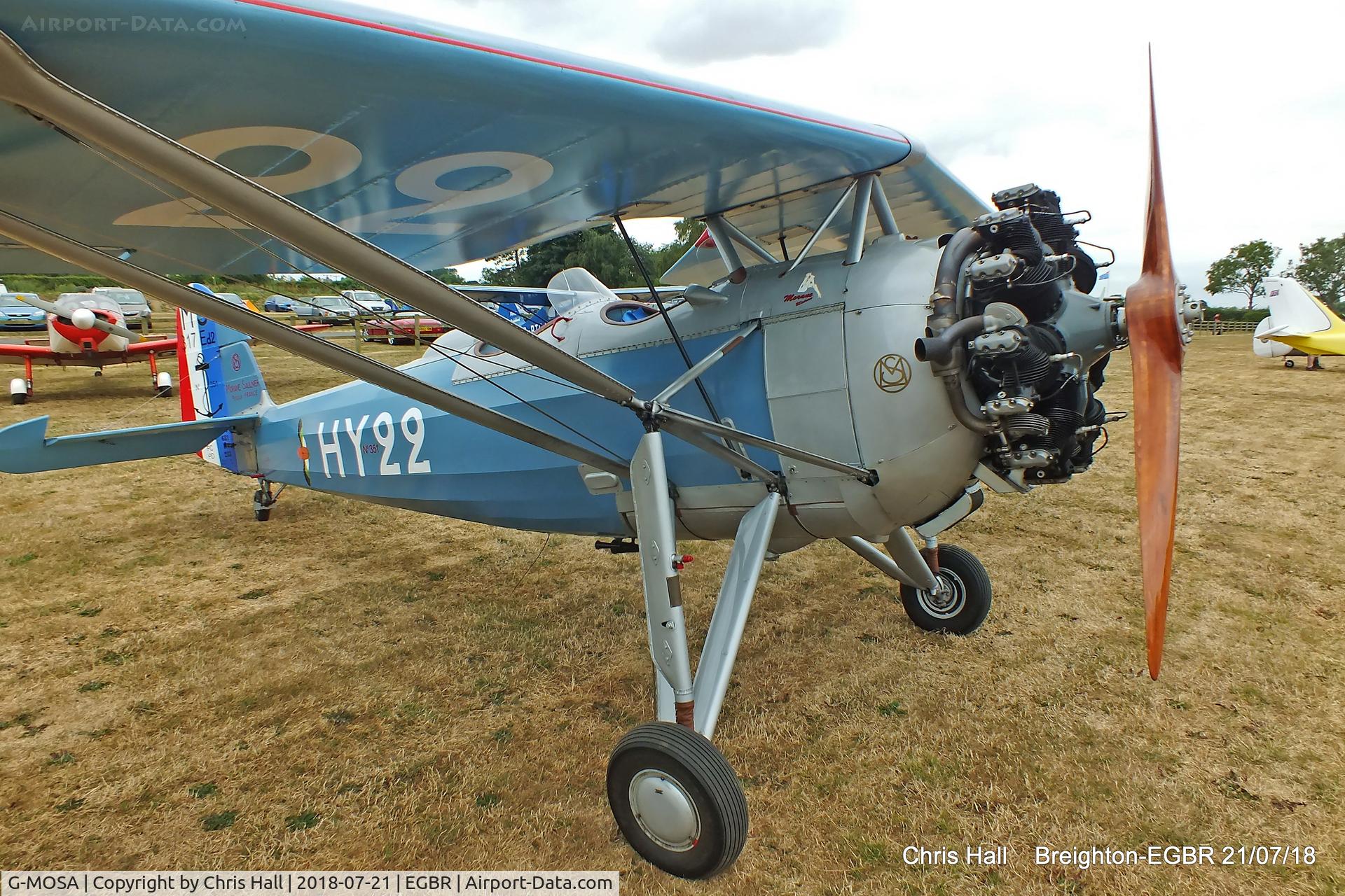 G-MOSA, 1952 Morane-Saulnier MS.317 C/N 351, Breighton