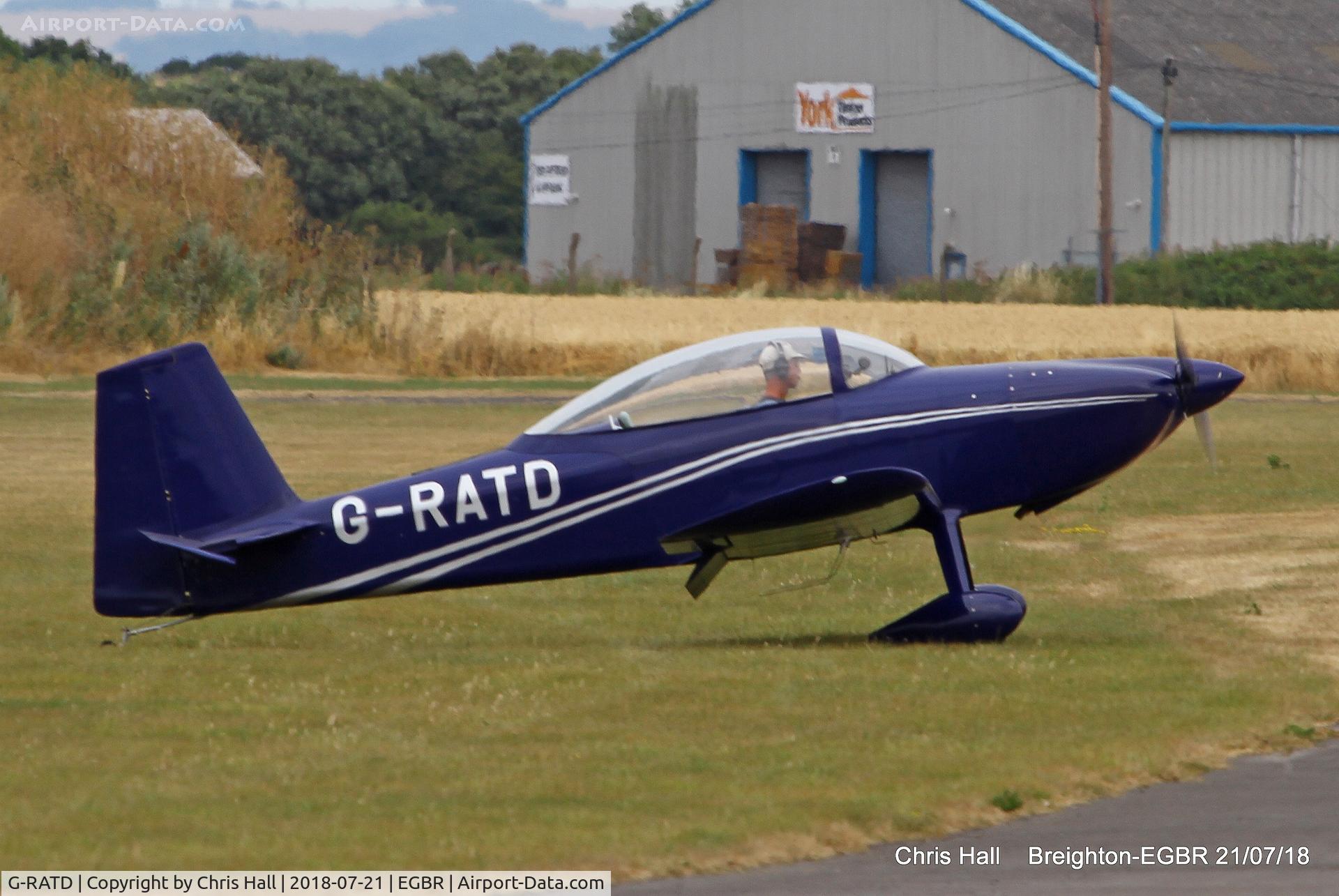 G-RATD, 2009 Vans RV-8 C/N PFA 303-13839, Breighton