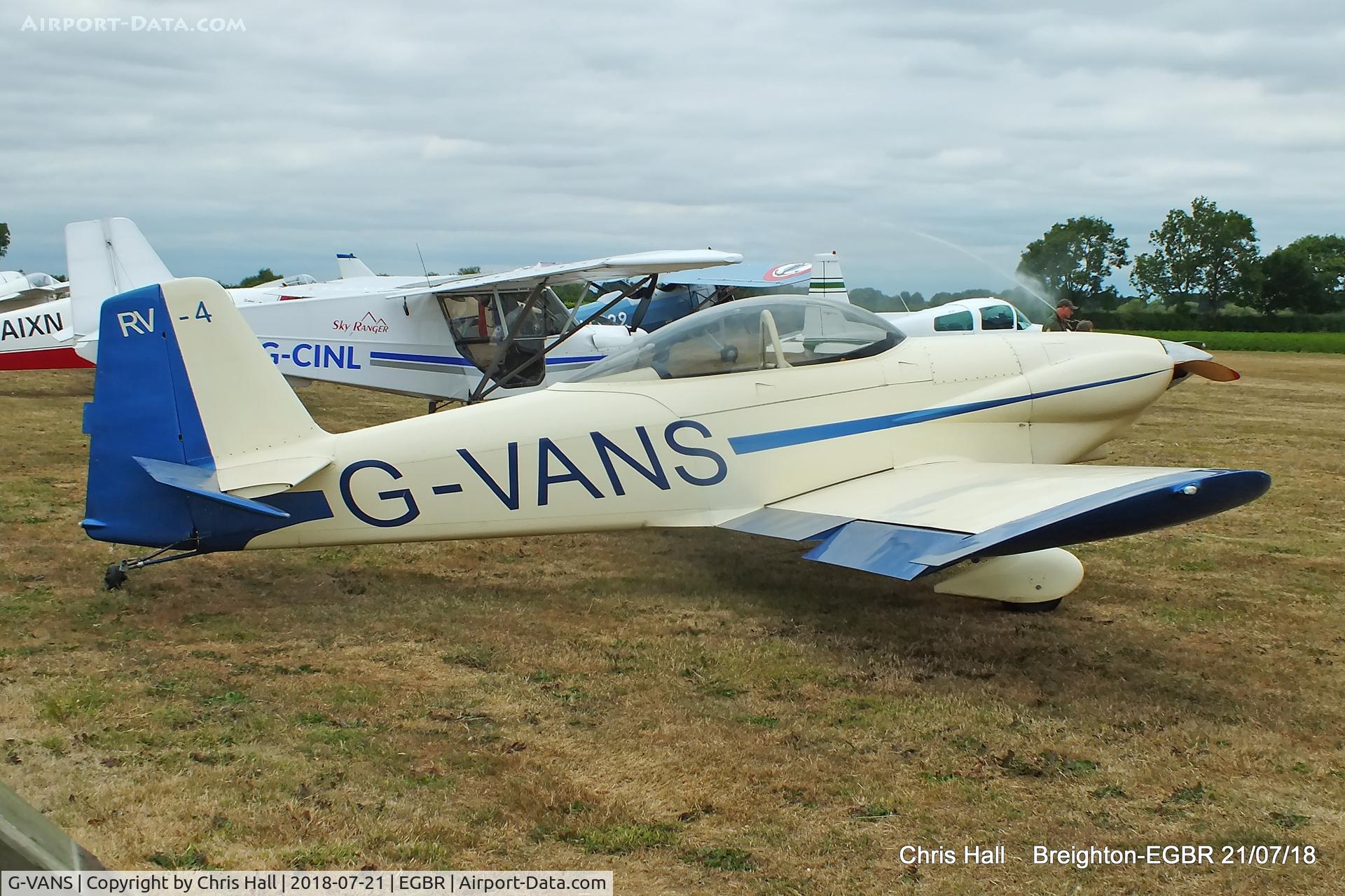 G-VANS, 1987 Vans RV-4 C/N 355, Breighton