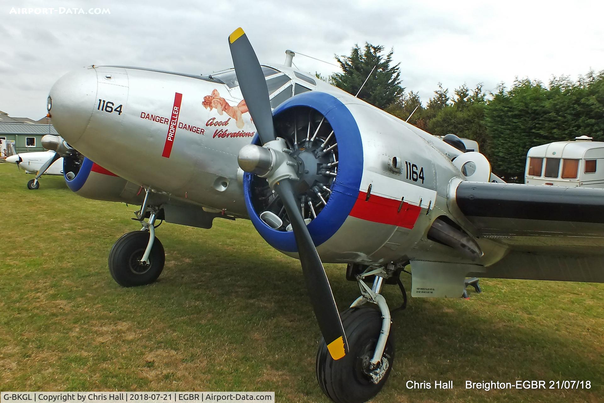 G-BKGL, 1952 Beech Expeditor 3TM C/N CA-164 (A-764), Breighton