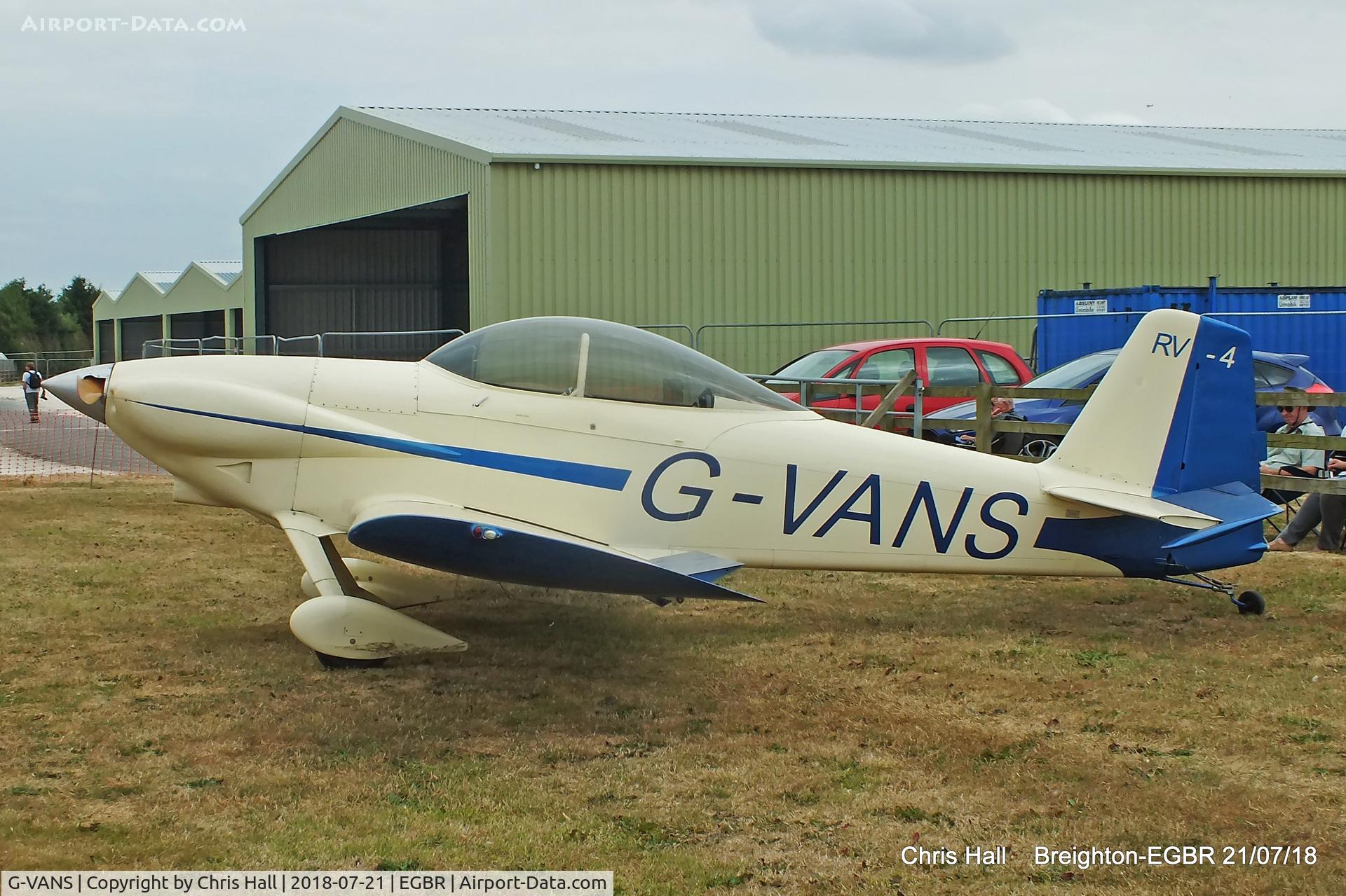 G-VANS, 1987 Vans RV-4 C/N 355, Breighton