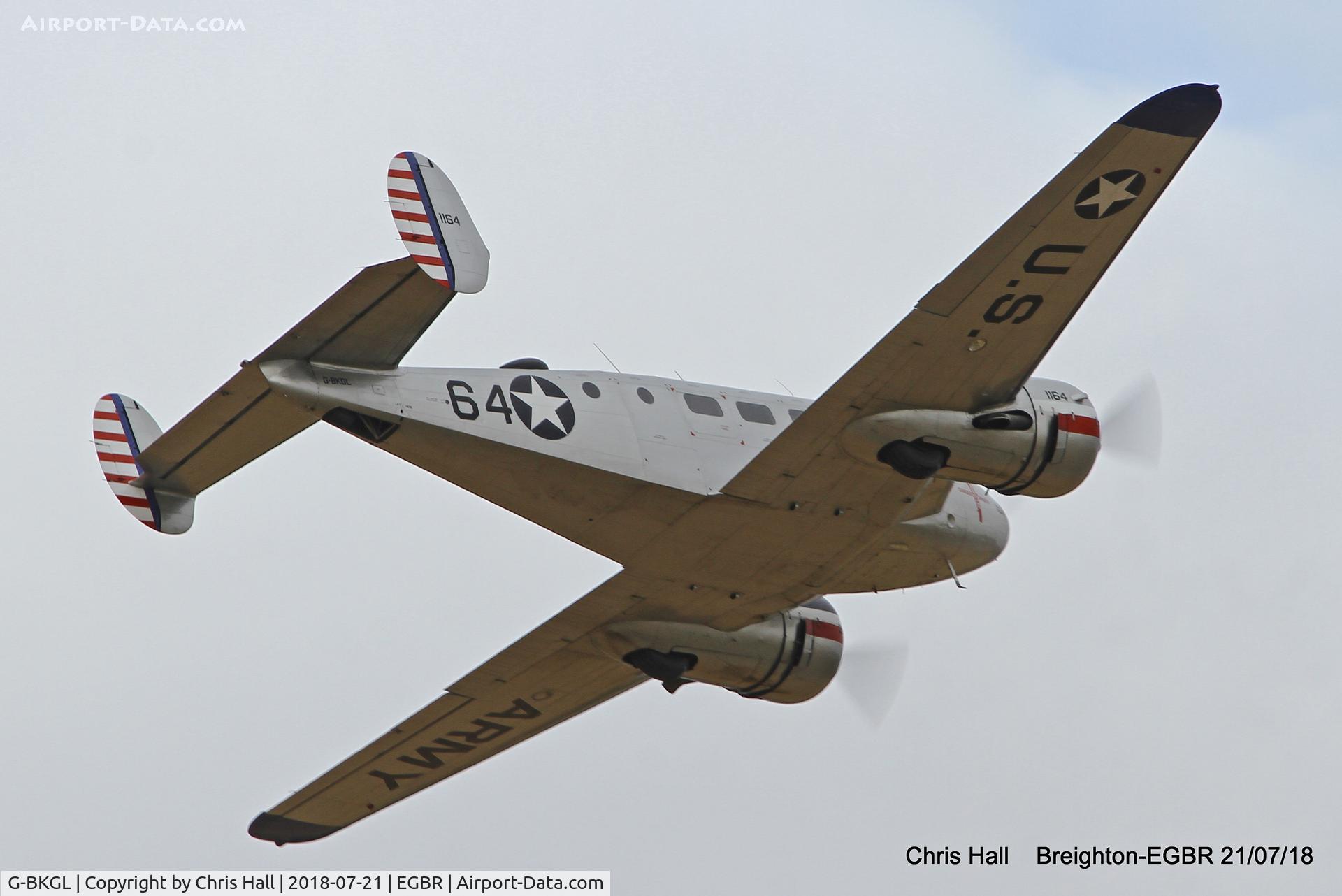 G-BKGL, 1952 Beech Expeditor 3TM C/N CA-164 (A-764), Breighton