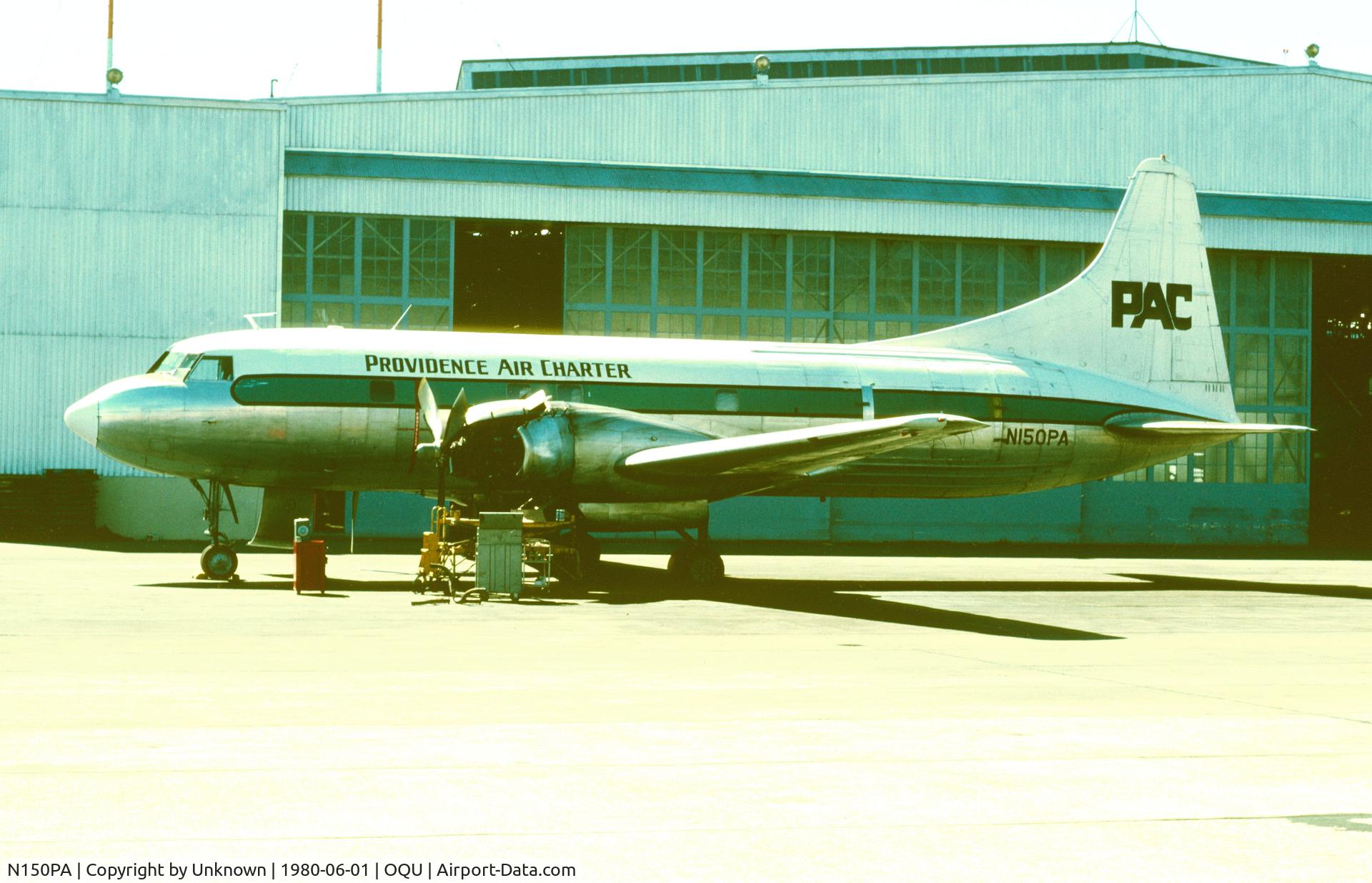 N150PA, 1952 Convair VT-29B C/N 278, Quonset 6.1980