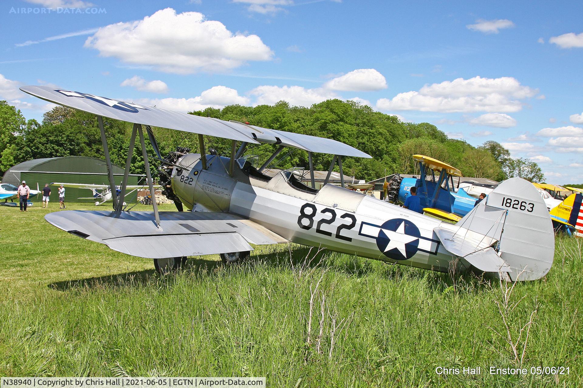 N38940, 1941 Boeing A75N1(PT17) C/N 75-1822, Enstone