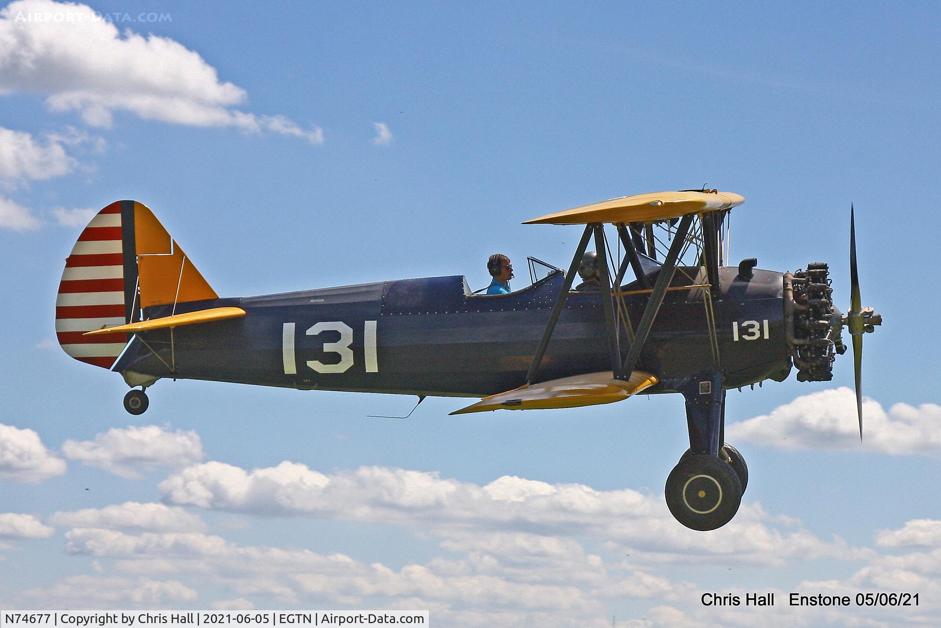 N74677, 1943 Boeing A75N1(PT17) C/N 75-7875, Enstone