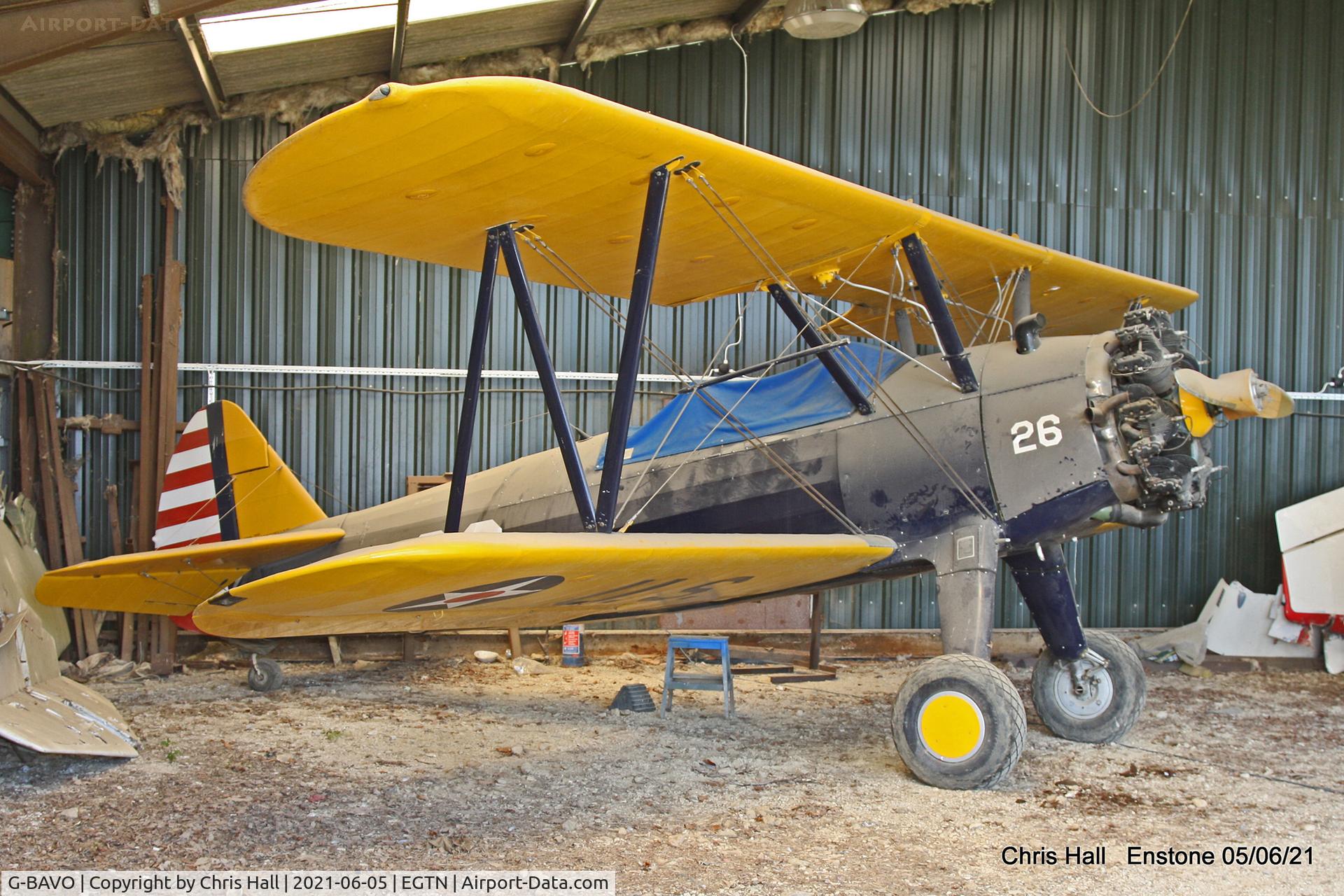 G-BAVO, 1945 Boeing PT-17 Kaydet (A75N1) C/N 3250-1405, Enstone