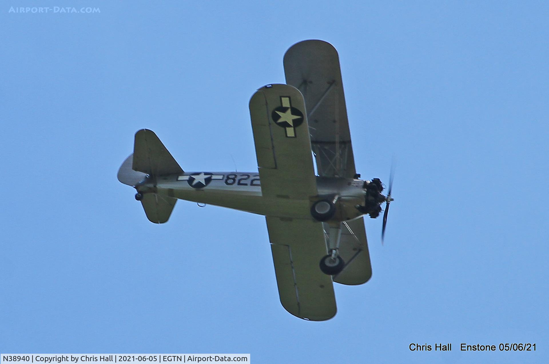 N38940, 1941 Boeing A75N1(PT17) C/N 75-1822, Enstone