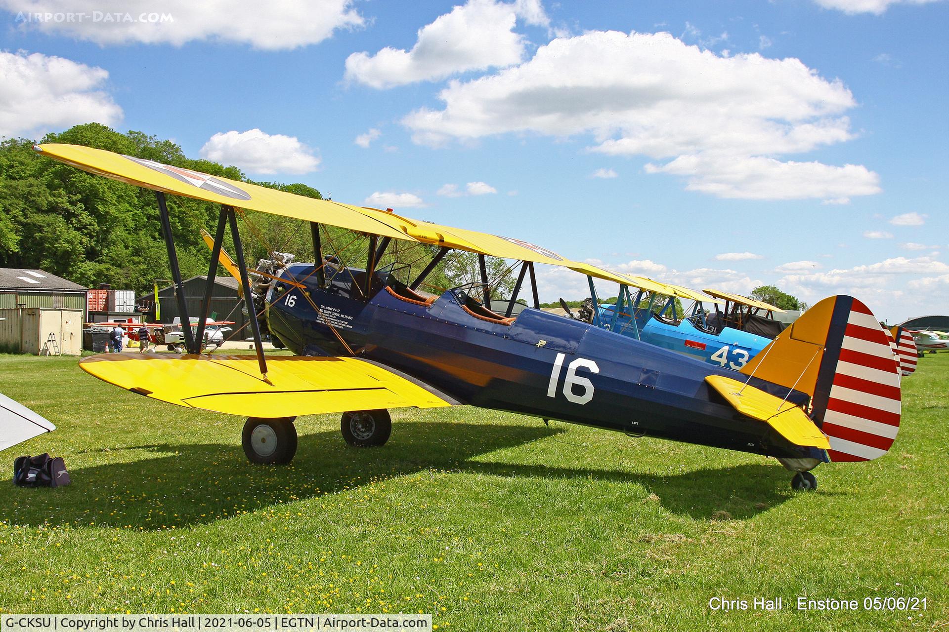 G-CKSU, 1941 Boeing A75N1 (PT-13D) C/N 75-871, Enstone