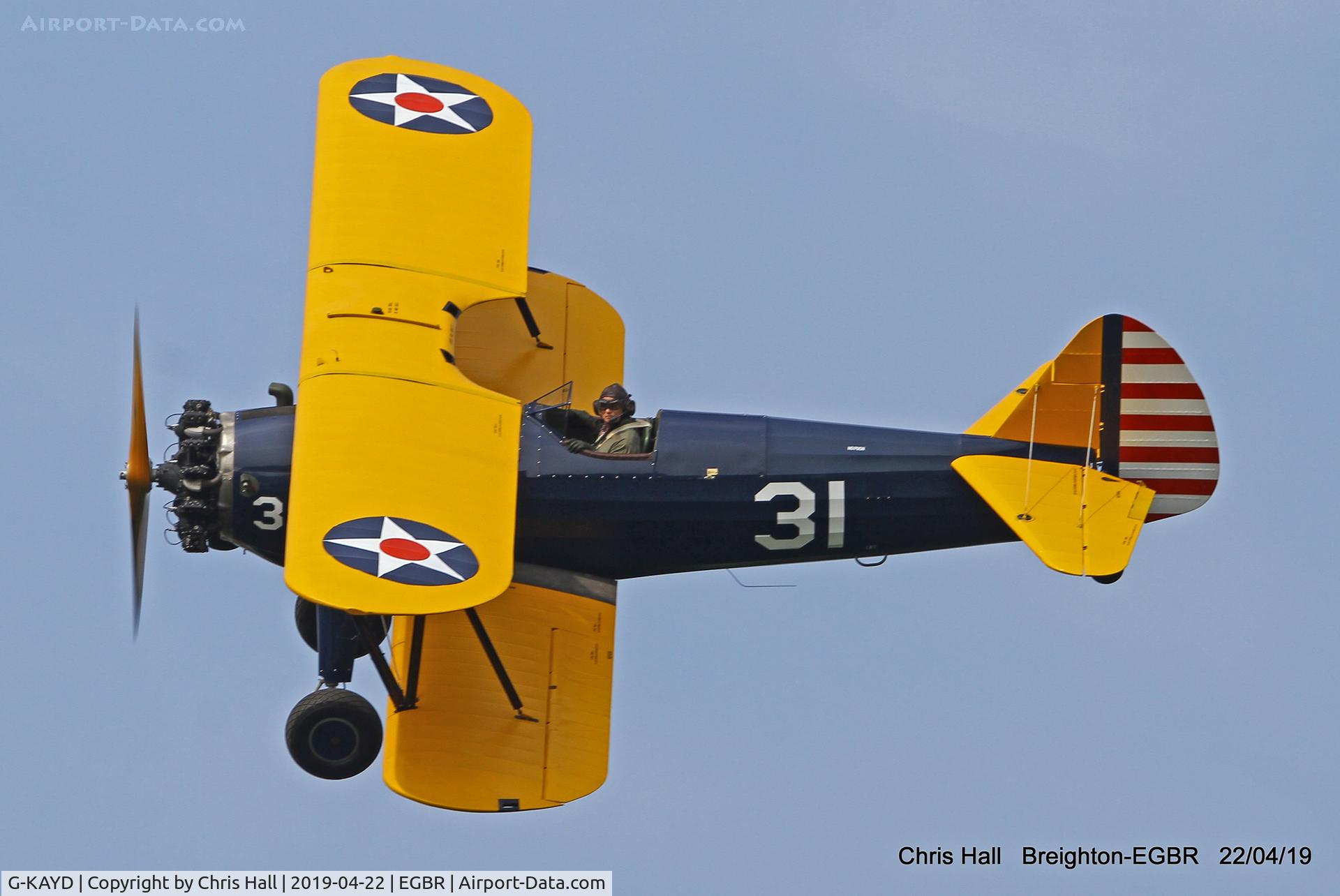G-KAYD, 1943 Boeing A75N1 (PT-17) C/N 75-4501, Breighton