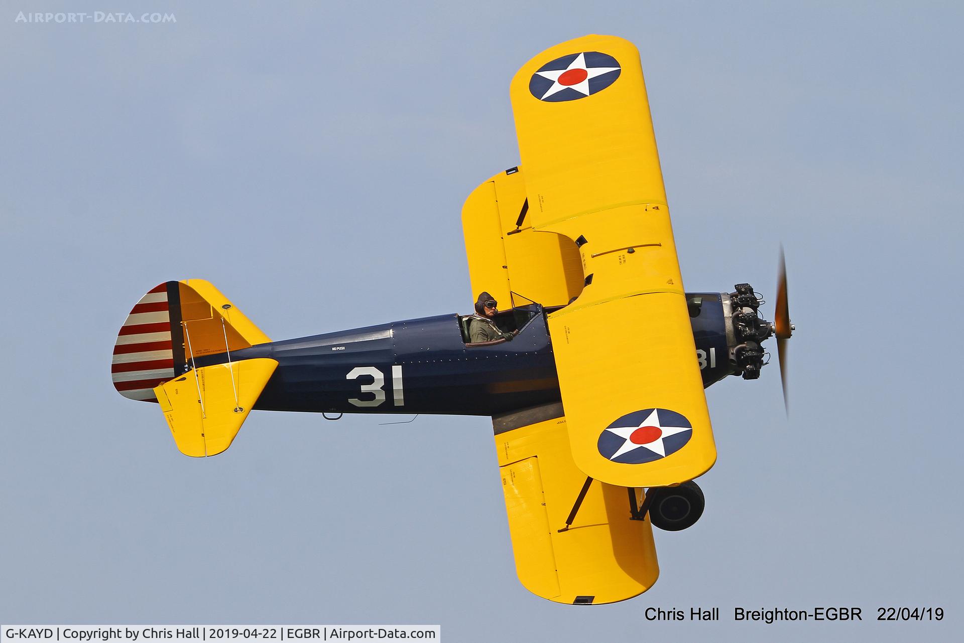 G-KAYD, 1943 Boeing A75N1 (PT-17) C/N 75-4501, Breighton