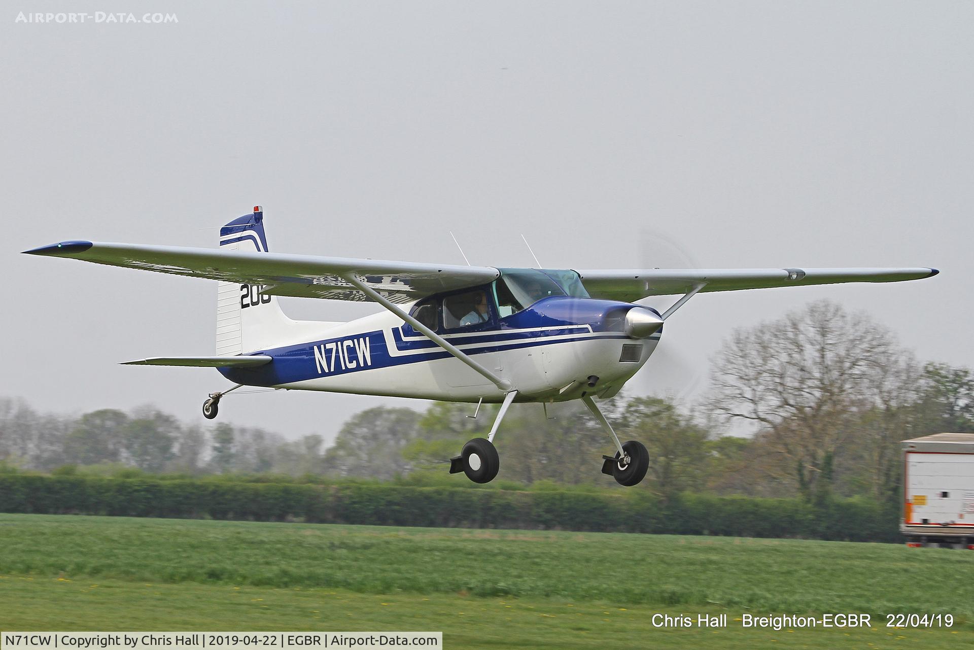 N71CW, 1962 Cessna 180E C/N 18051093, Breighton